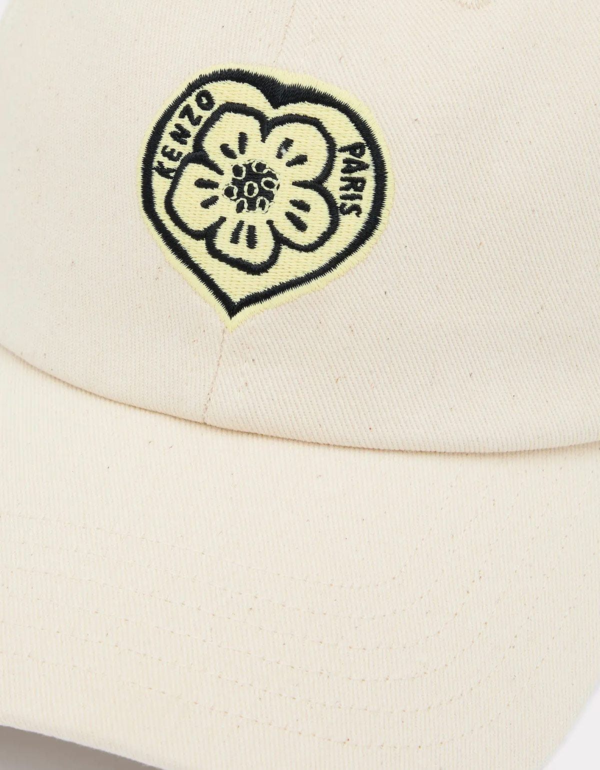 Kenzo Kenzo Boke Heart Beige Embroidered Cap Size ONE SIZE - 3 Thumbnail