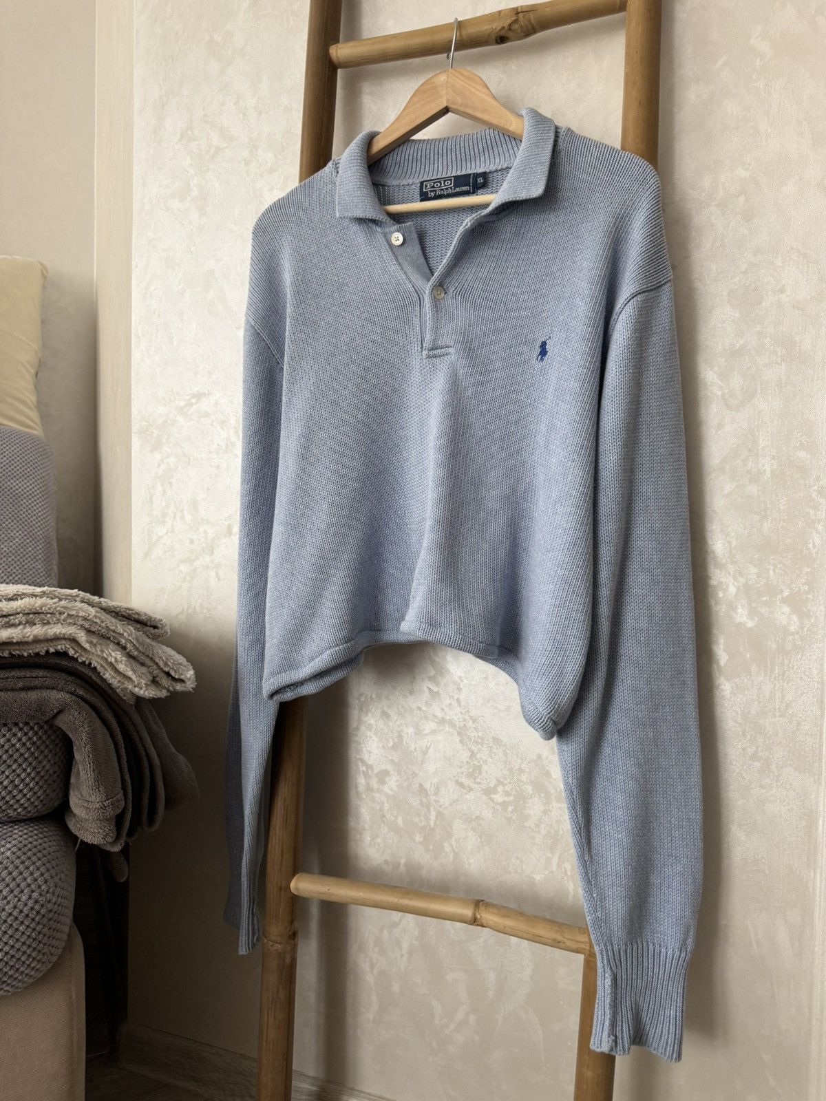 Polo Ralph Lauren × Ralph Lauren × Vintage Polo Ralph Lauren Vintage Cropp Knit Size XL / US 12-14 / IT 48-50 - 2 Thumbnail