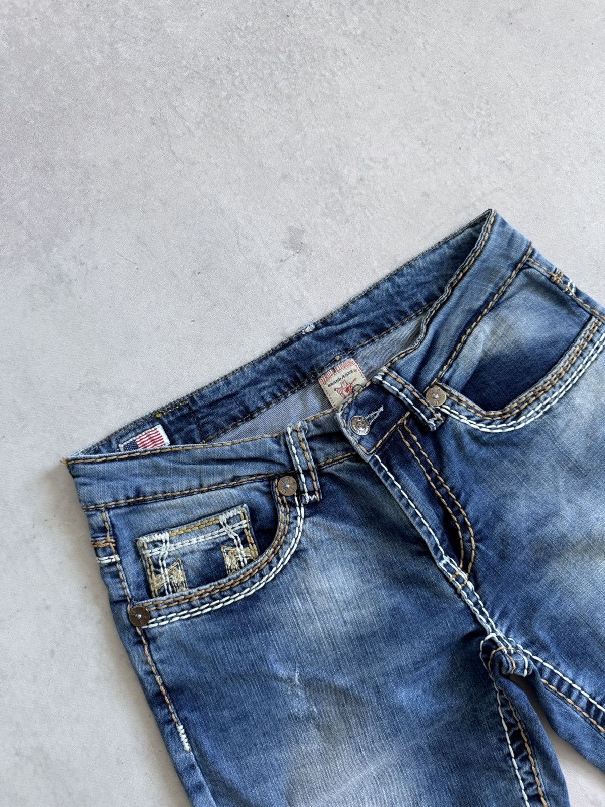 True Religion Vintage True Religion Slim Y2K Denim Unisex U.S.A Shorts Size US 31 - 5 Thumbnail