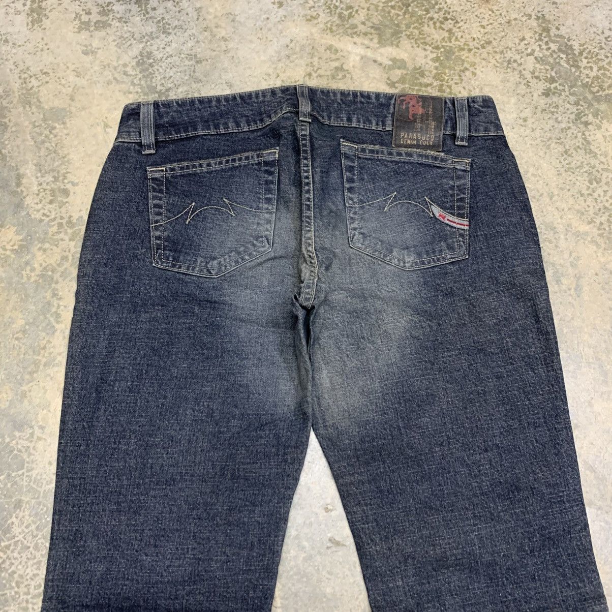 If Six Was Nine × Japanese Brand × Vintage Flare Bell Bottom Parasuco Denim Clawmark Distressed Jean Size US 33 - 16 Thumbnail