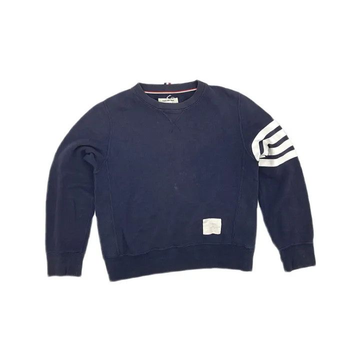 Thom Browne Thom Browne Casual Stylish Solid Sweatshirt 0079 Size US S / EU 44-46 / 1 - 1 Thumbnail