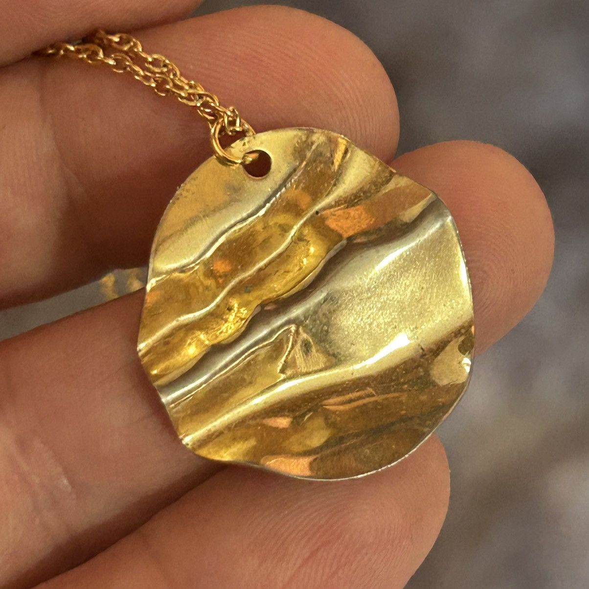 Vintage Handcrafted repurpose pendant on chain necklace Size ONE SIZE - 7 Thumbnail
