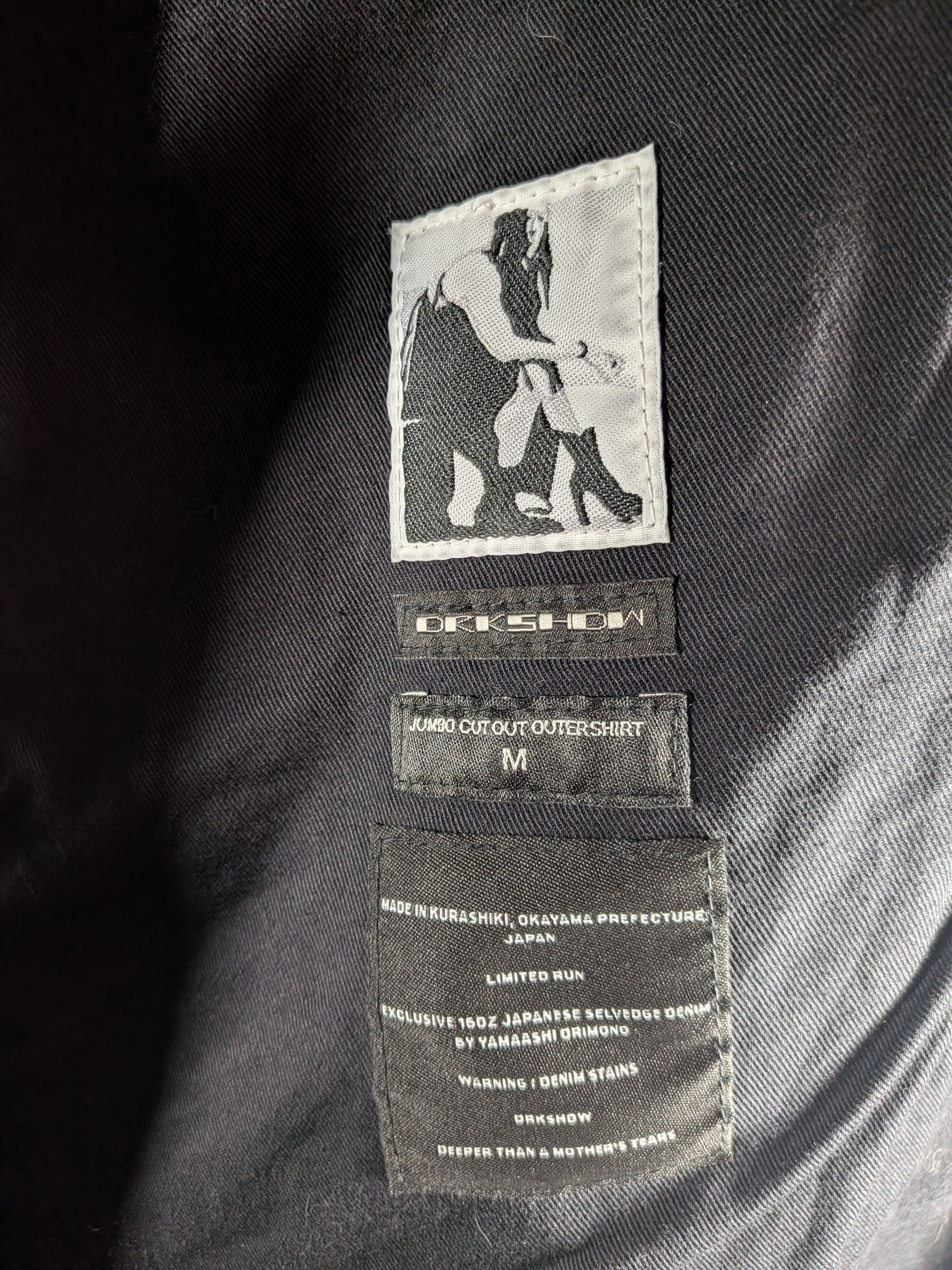Rick Owens Drkshdw Rick Owens DRKSHDW Japanese Denim Overshirt Jacket Size US M / EU 48-50 / 2 - 7 Thumbnail