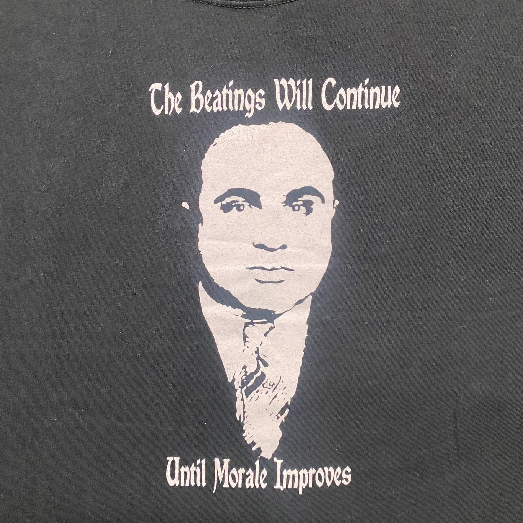 Other Vintage Y2K Al Capone Gangster Essential Drill Trap Punk Tee Size US L / EU 52-54 / 3 - 3 Thumbnail
