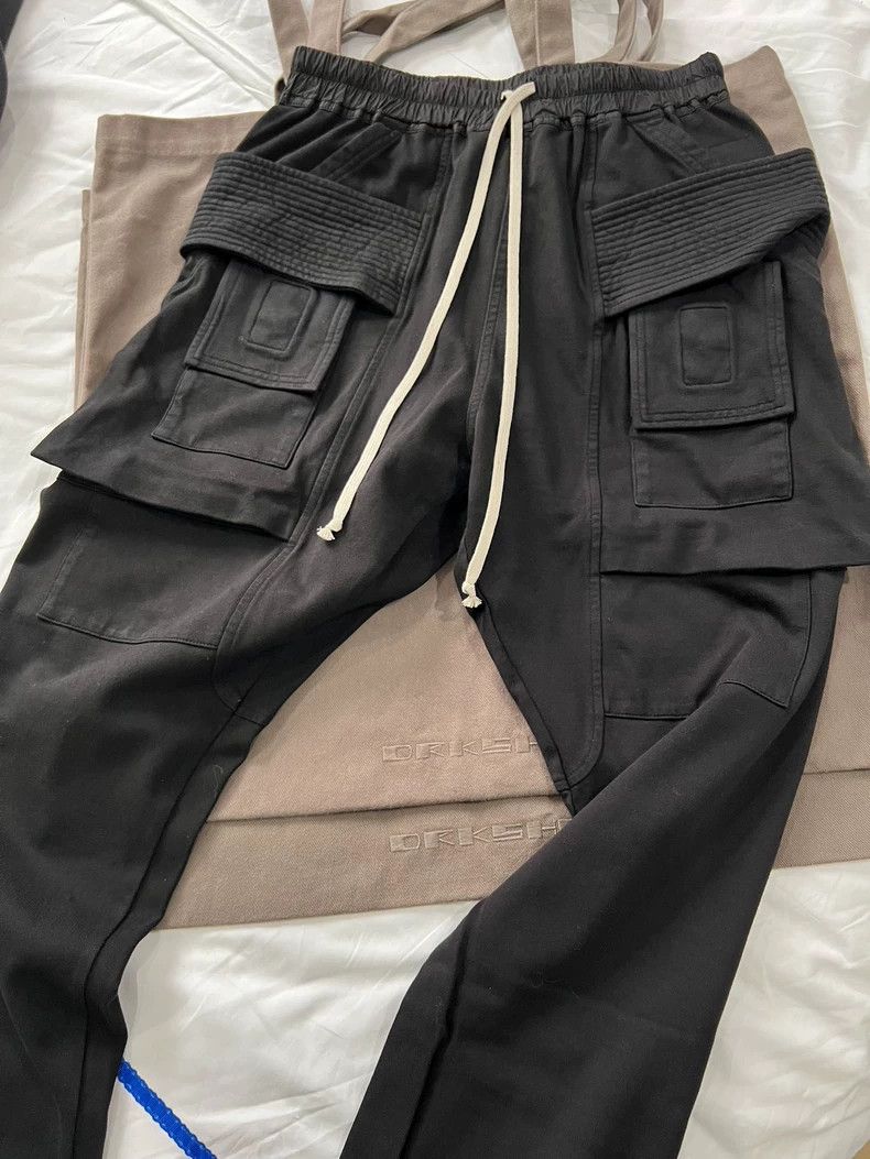 Rick Owens size s 24 new thick cotton double ring pants