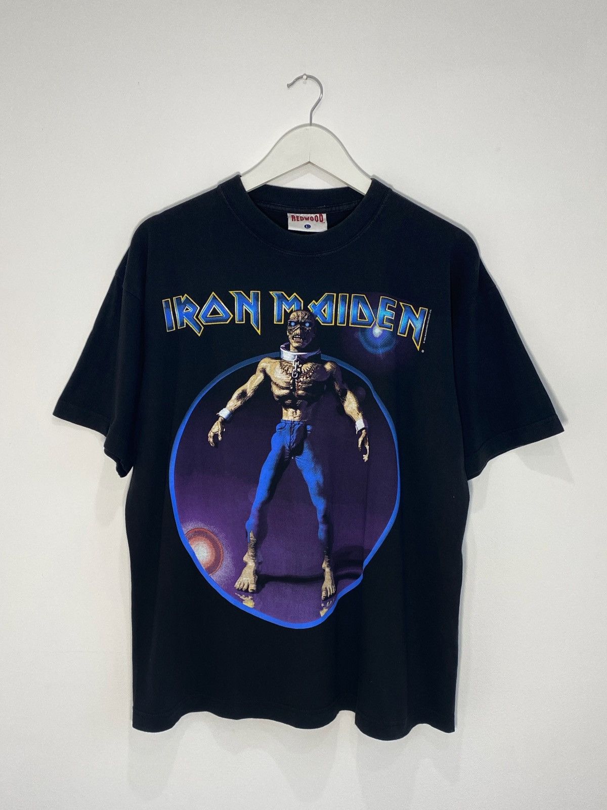Band Tees Vintage 1999 Iron Maiden Ed Hunter Tour Metal T-shirt Size US L / EU 52-54 / 3 - 1 Thumbnail