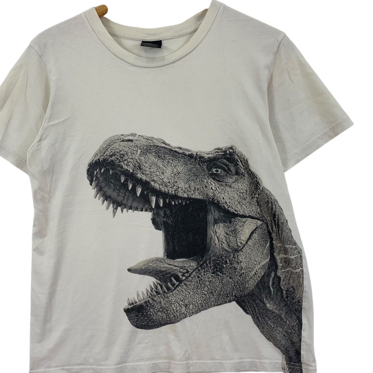 Vintage GU x JURASSIC PARK WOLRD Movie Film Dinosaur Tee Shirt Top Size M / US 6-8 / IT 42-44 - 3 Thumbnail