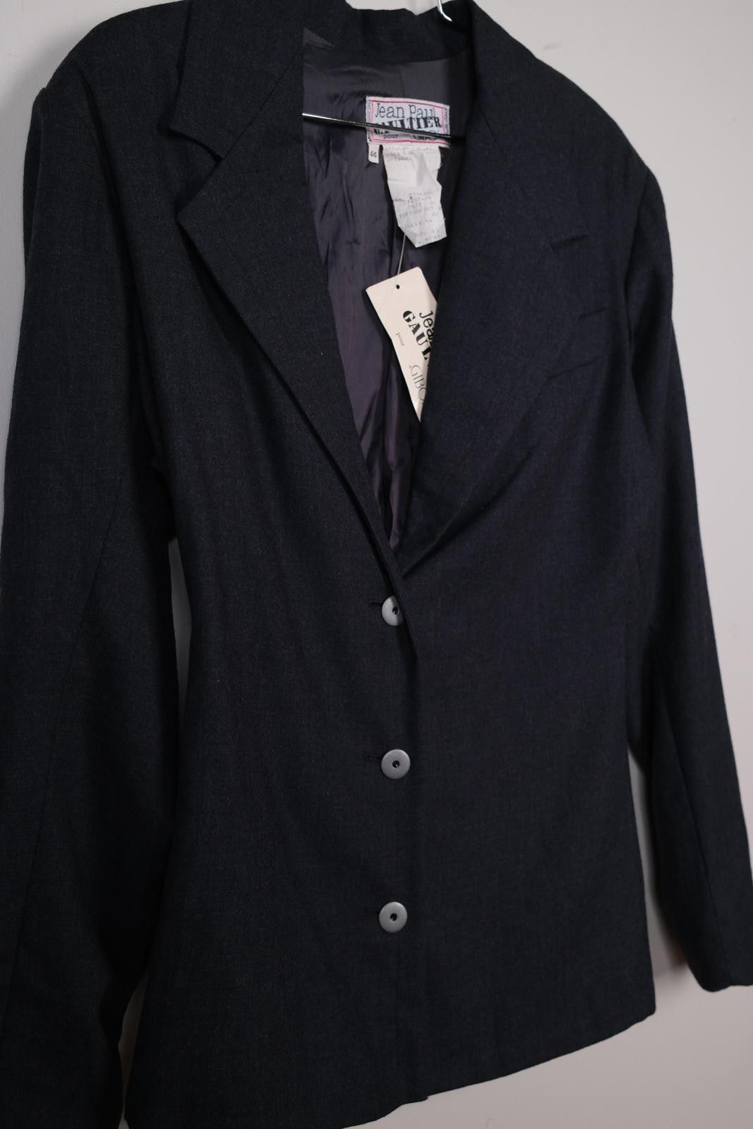 Jean Paul Gaultier 90's Jean Paul Gaultier pour GIBO Tailored Wool Blazer Size L / US 10 / IT 46 - 3 Thumbnail