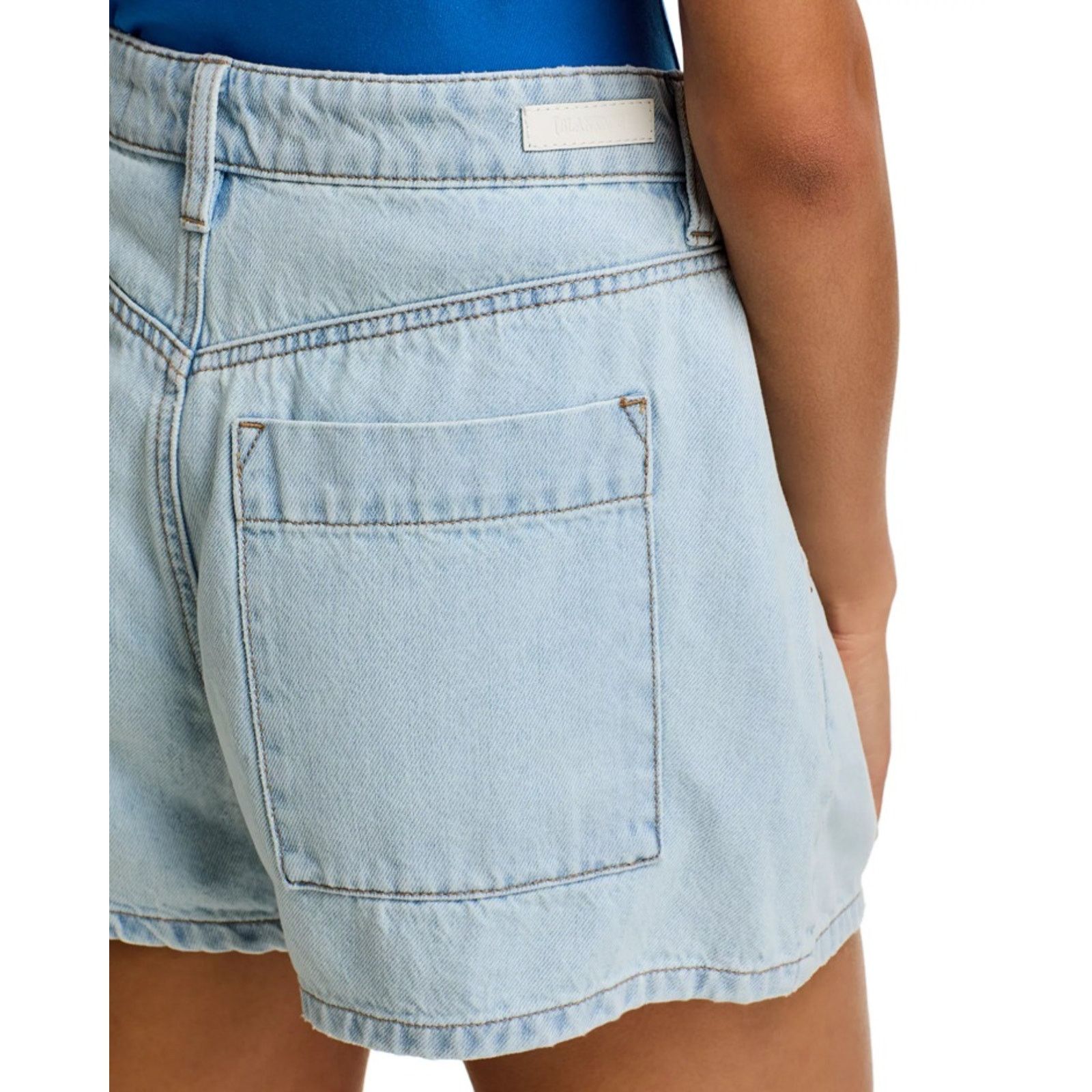 BLANKNYC BlankNYC Women Light Wash Denim Pleated Shorts Size 26 Size 26" / US 2 / IT 38 - 5 Thumbnail