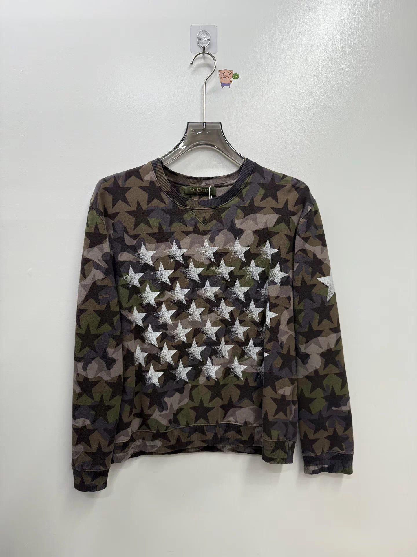Valentino Valentino Camouflage Star Print Crewneck Sweatshirt S Size US S / EU 44-46 / 1 - 1 Thumbnail
