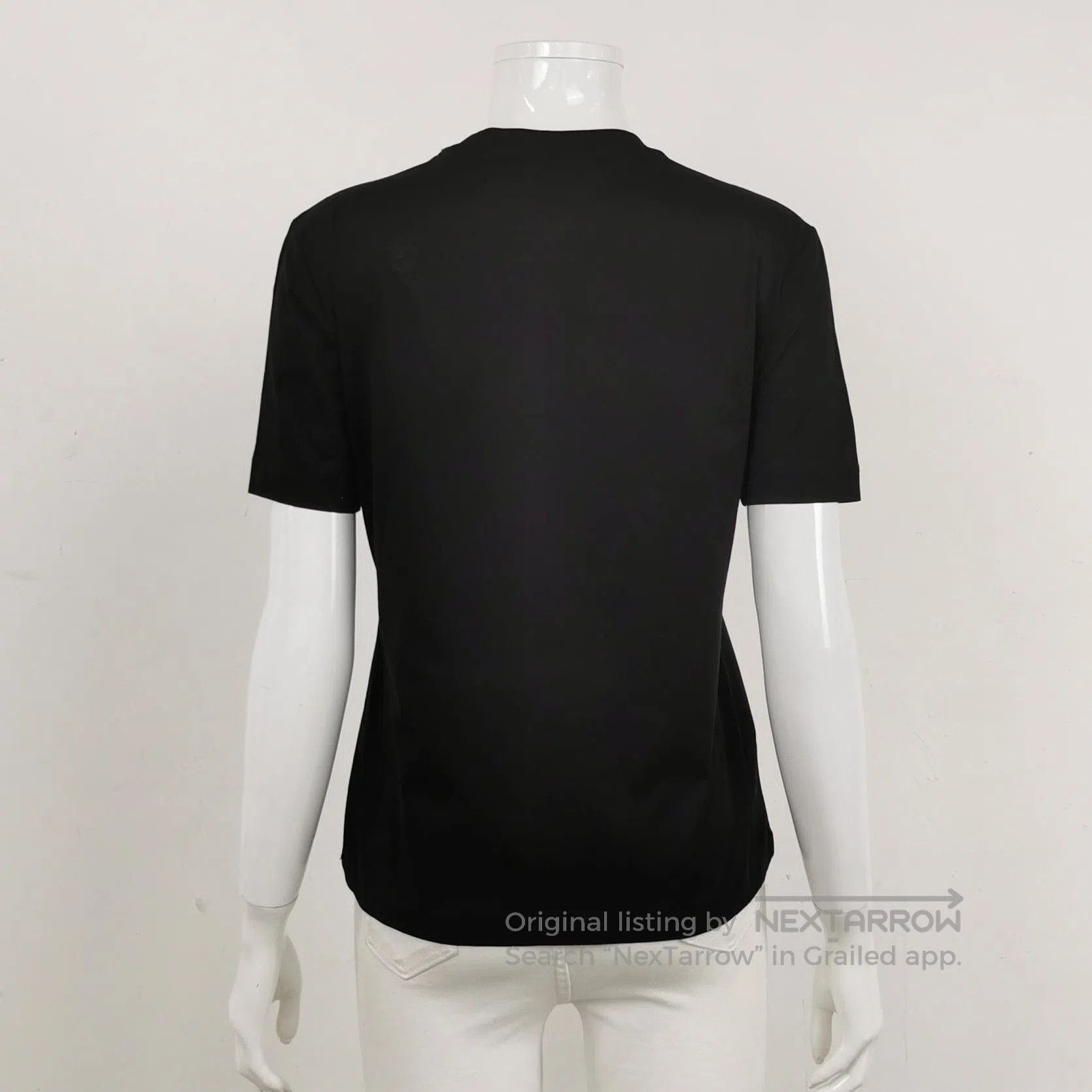 Prada Prada Black Cotton Crew Neck T. Size S / US 4 / IT 40 - 2 Thumbnail