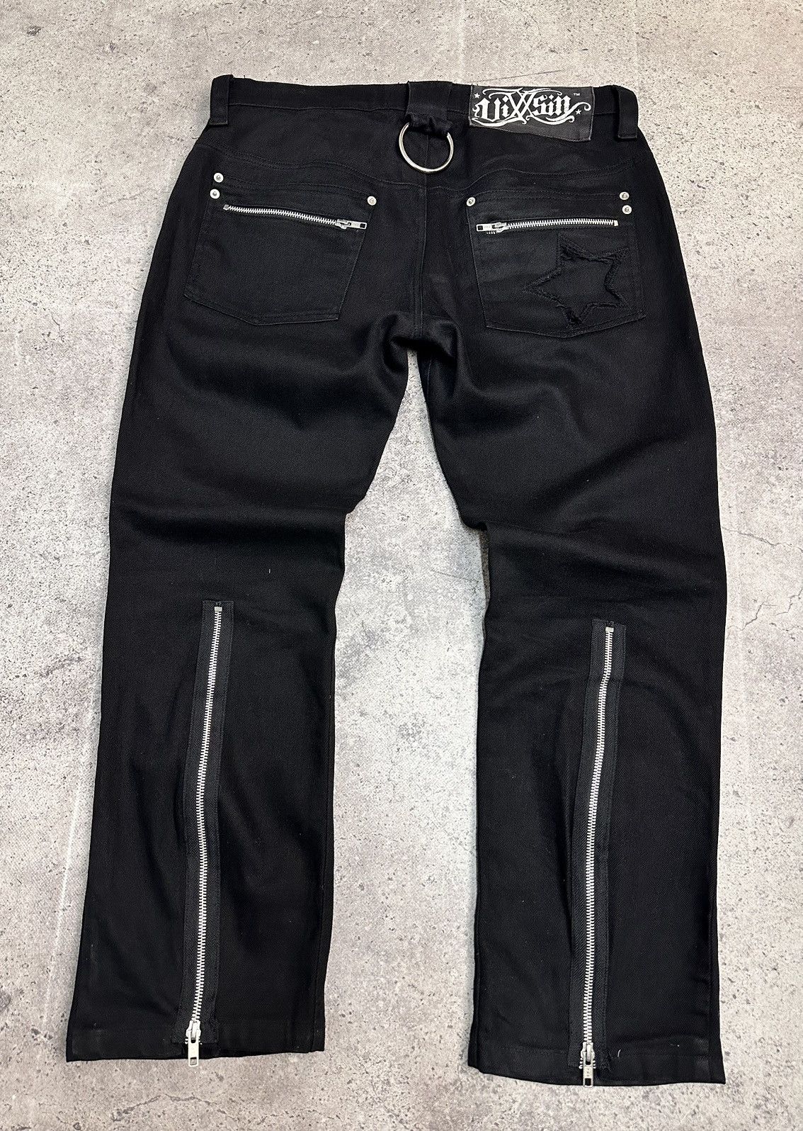 Gotcha Vixxsin gothic black denim pants Y2K punk streetwear Size US 34 / EU 50 - 11 Thumbnail