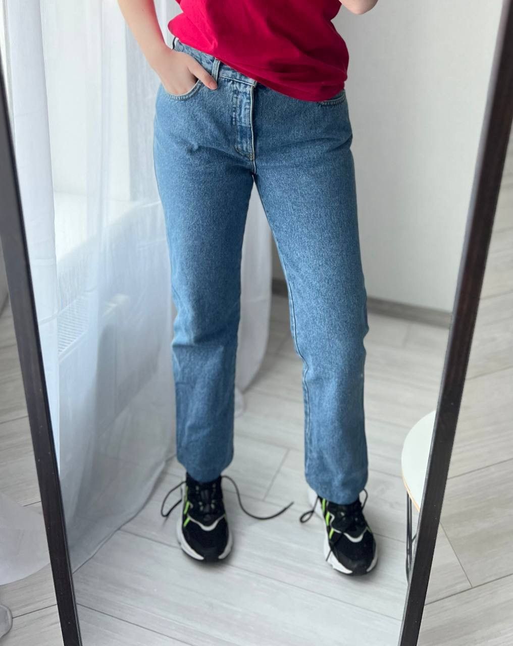 Moschino 🇮🇹90’s Vintage Moschino Metal Peace Relaxed Mom Jeans Size 29 Size 29" - 2 Thumbnail