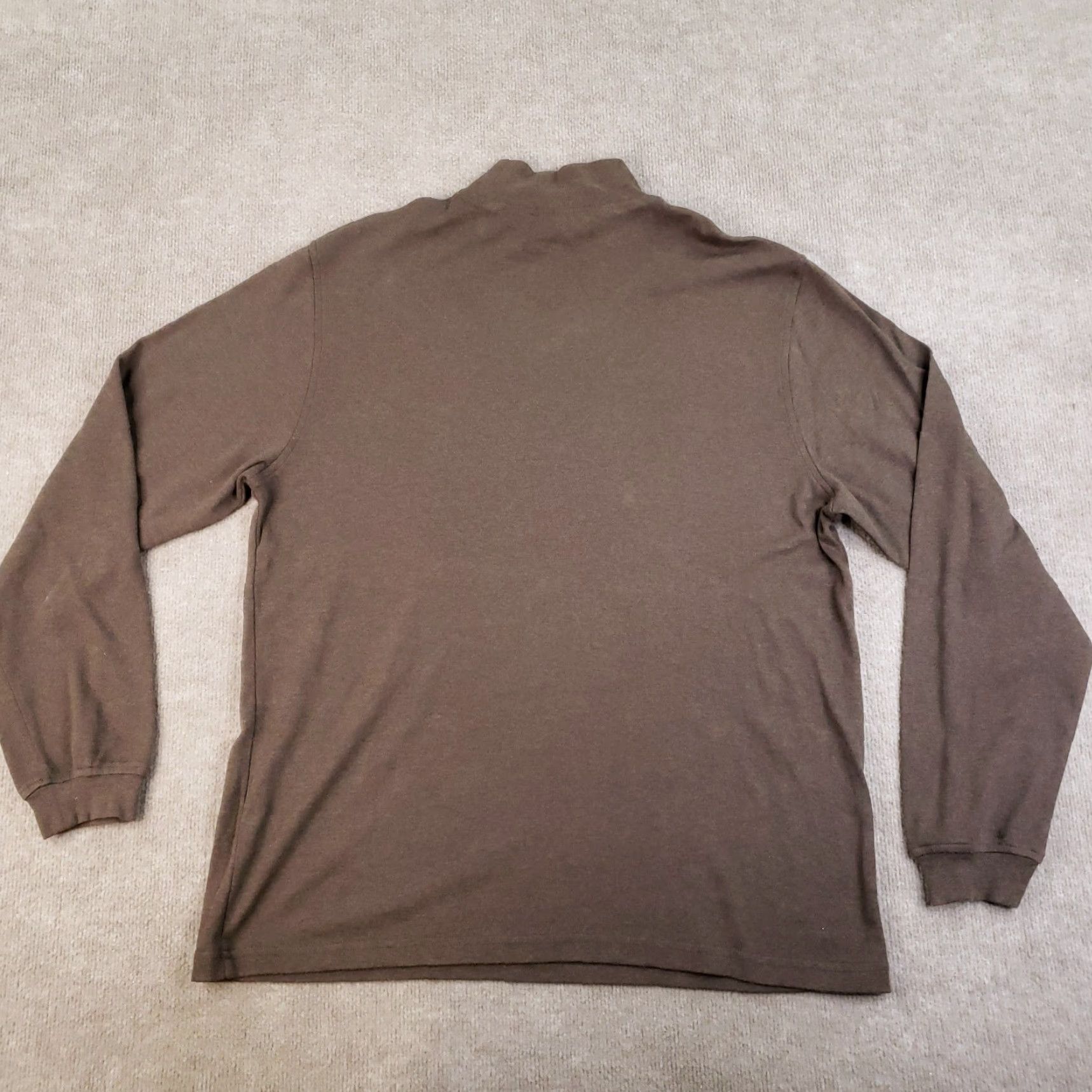 Jos. A. Bank Jos A Bank Sweater Mens Large Brown Pullover Lightweight Mock Neck Casual Size US L / EU 52-54 / 3 - 7 Thumbnail