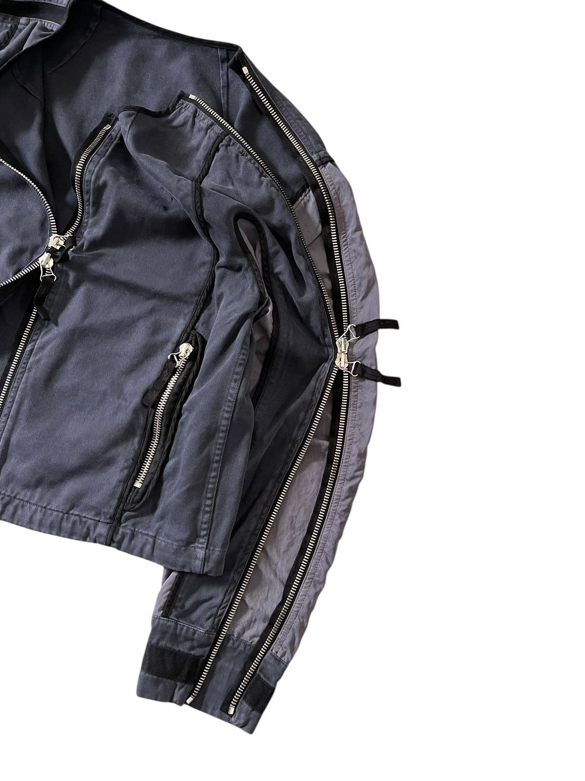 Dries Van Noten Dries Van Noten AW14 Cropped Zip Bomber Jacket Size US S / EU 44-46 / 1 - 6 Thumbnail