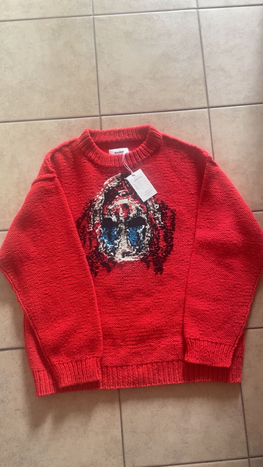 Doublet Doublet Spider Shibori Stretch Knit Swearer | Grailed