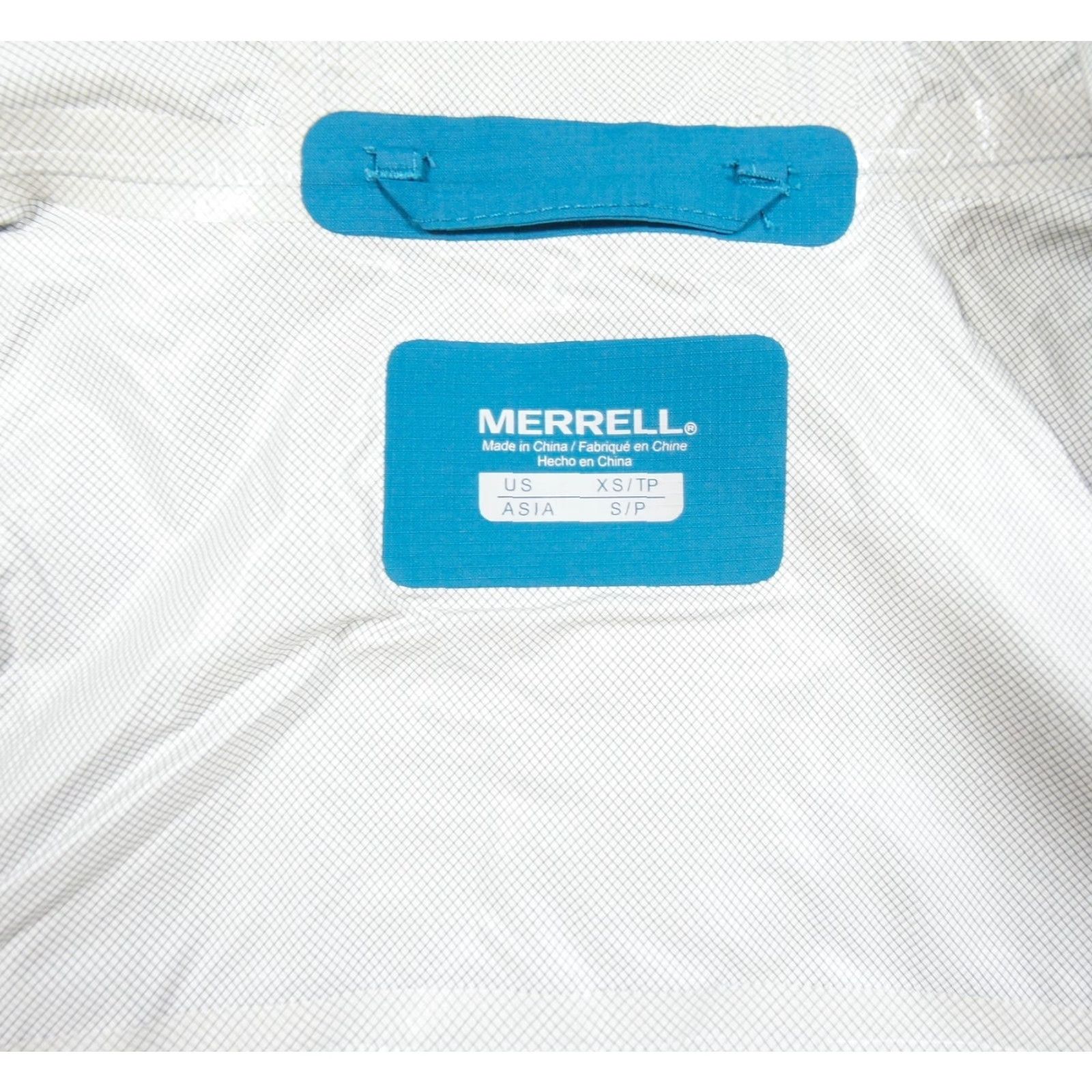 Merrell Merrell Windbreaker Jacket Womens XS Blue Full Zip Hooded Outdoor Sport Lightweight Water Resistant Regular Size XS Women Size XS / US 0-2 / IT 36-38 - 7 Thumbnail