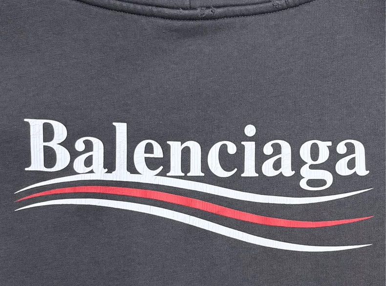 Balenciaga Balenciaga Graphite Grey Waves Coke logo Small Destruction Size US S / EU 44-46 / 1 - 5 Thumbnail