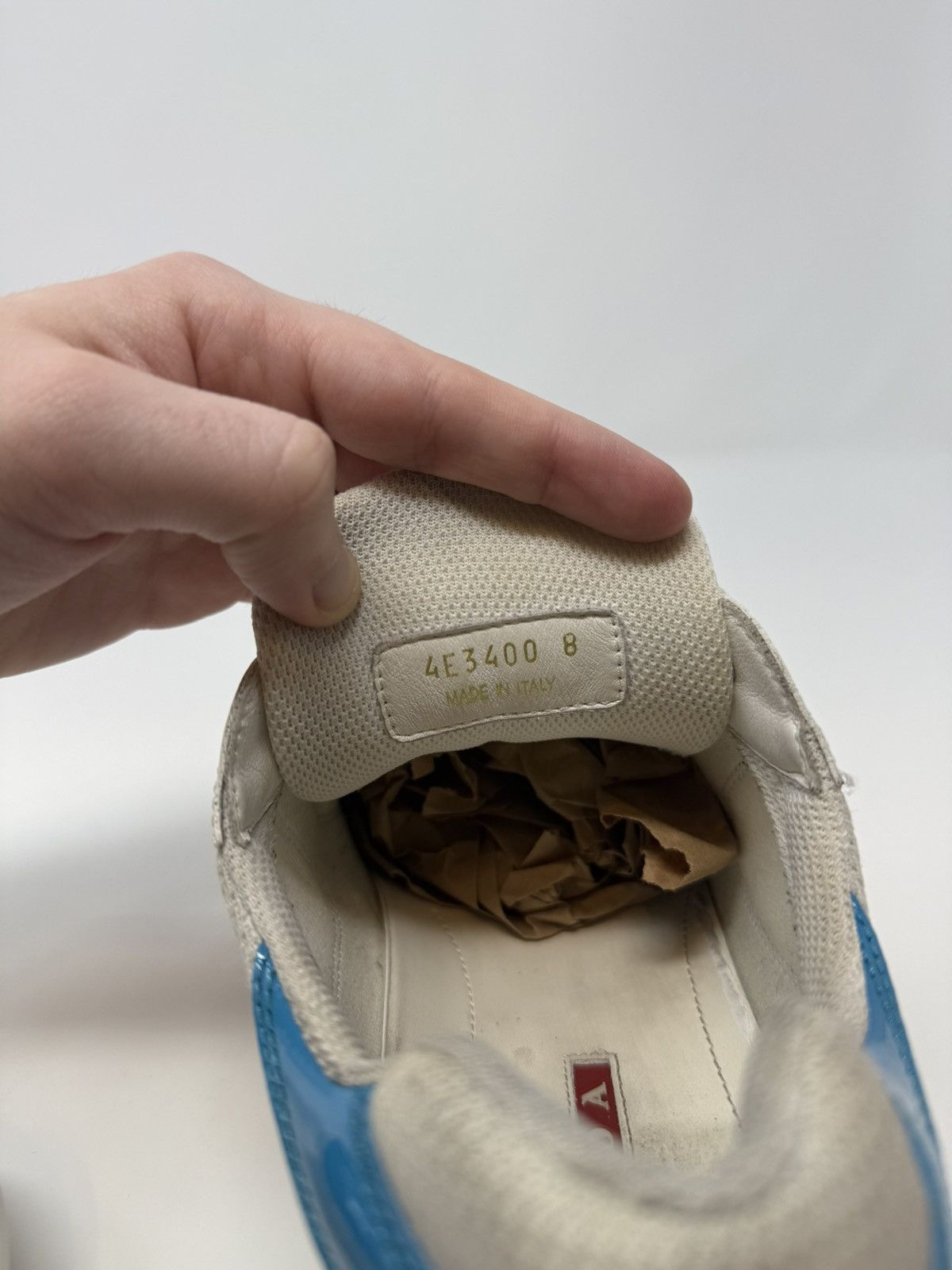 Prada Prada Americas Cup Sneaker Light Blue Size US 9 / EU 42 - 7 Thumbnail