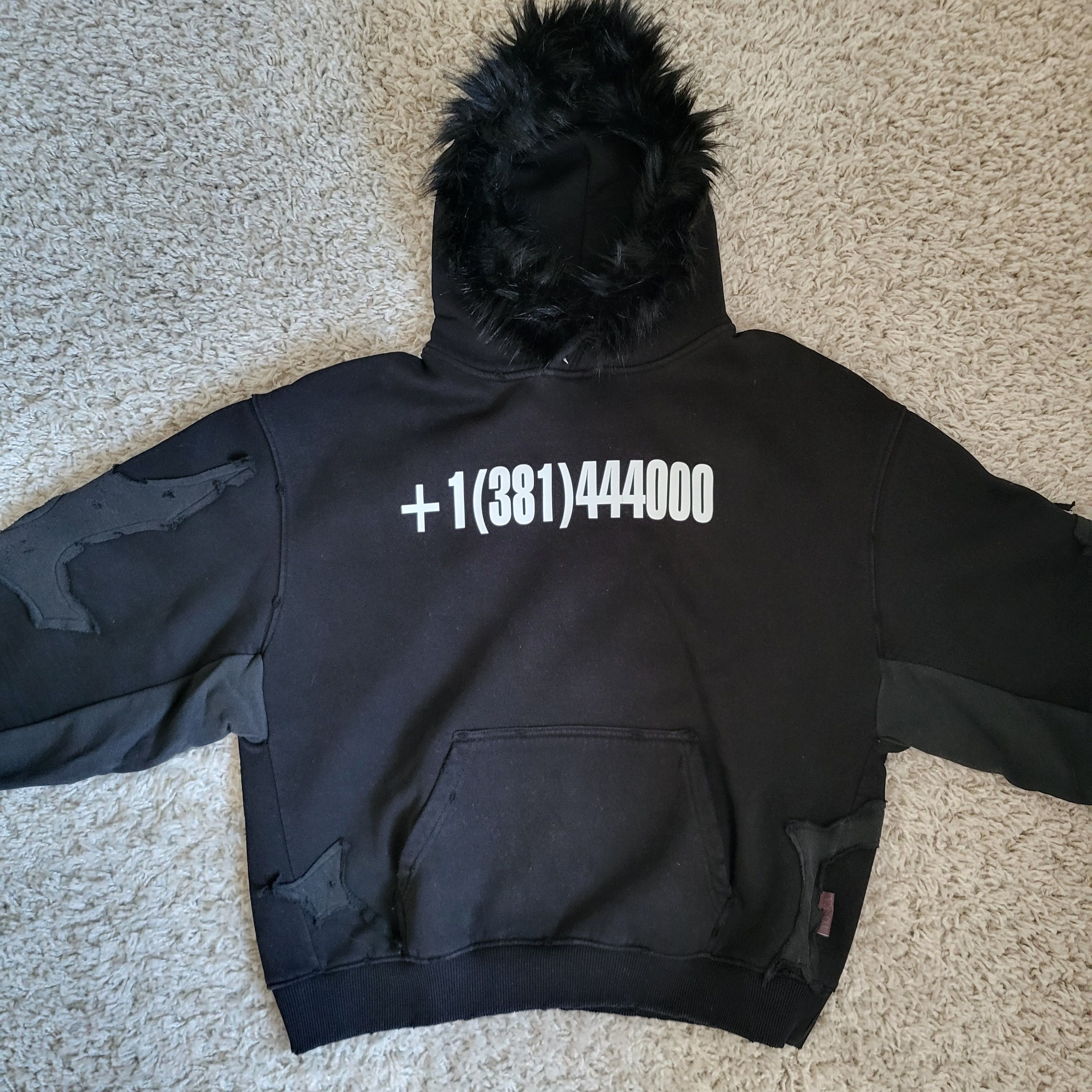 Japanese Brand vintage fur hoodie Distressed boxy fit Size US M / EU 48-50 / 2 - 3 Thumbnail