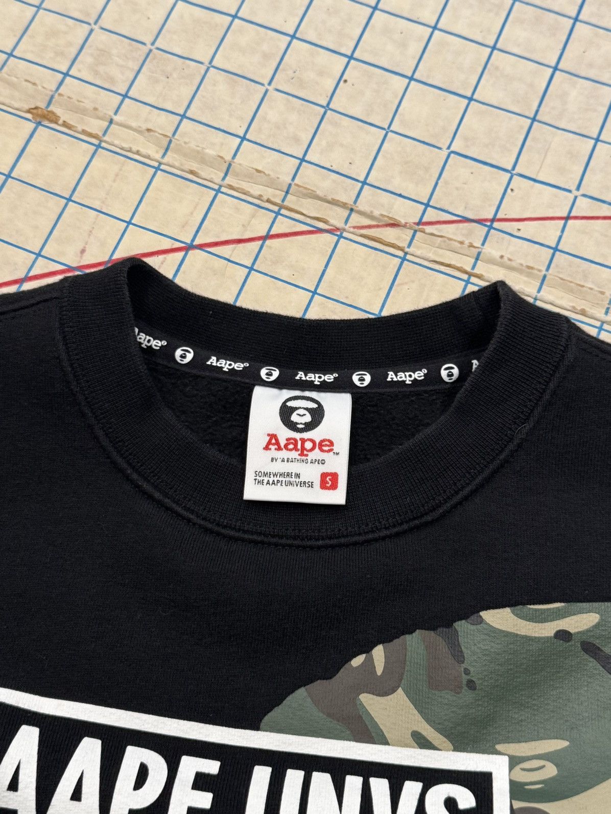 Aape Aape by A Bathing Ape Black Crewneck Sweater Mens Small Size US S / EU 44-46 / 1 - 8 Thumbnail