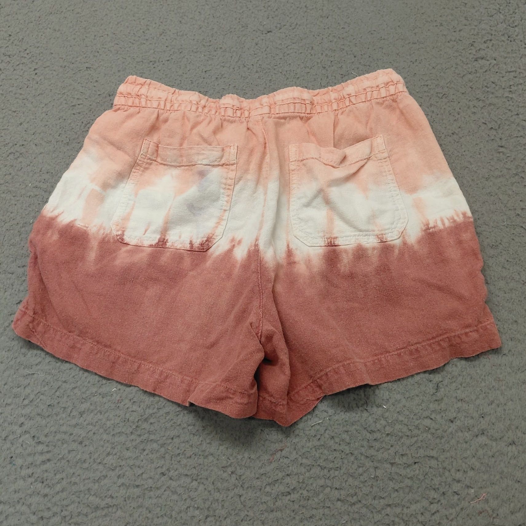Old Navy Old Navy Shorts Women’s Size S Peach Tie Dye Linen Elastic Waist Casual Cute Bohemian Colorful Size 28" / US 6 / IT 42 - 2 Thumbnail