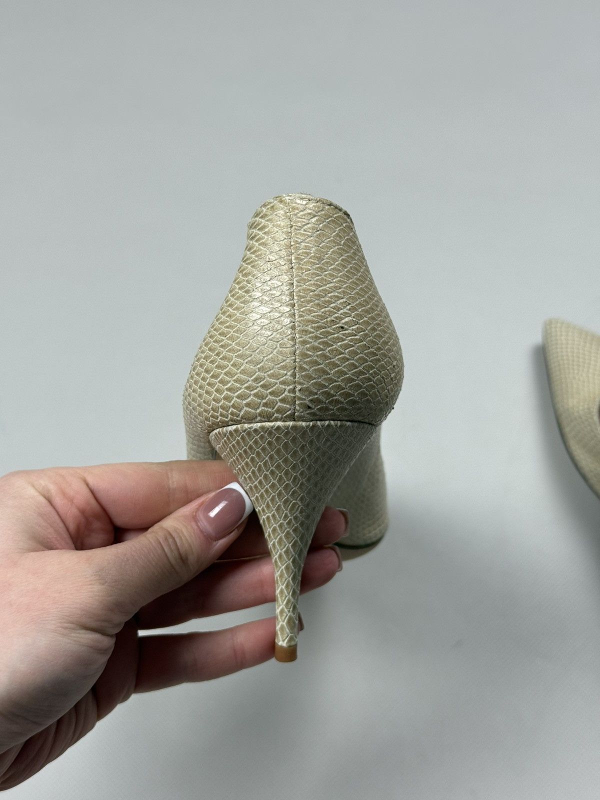 Valentino Valentino Garavani Snakeskin Pattern Leather Heels Shoes Size US 10 / IT 40 - 12 Thumbnail