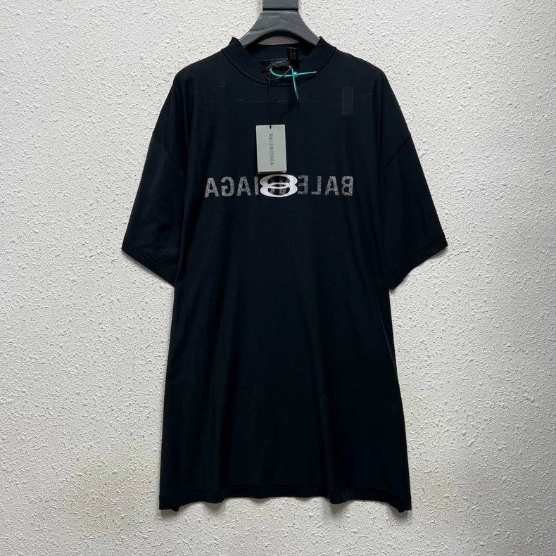 Balenciaga Balenciaga Double B makes short sleeves for old LOGO sloga Size US M / EU 48-50 / 2 - 1 Thumbnail