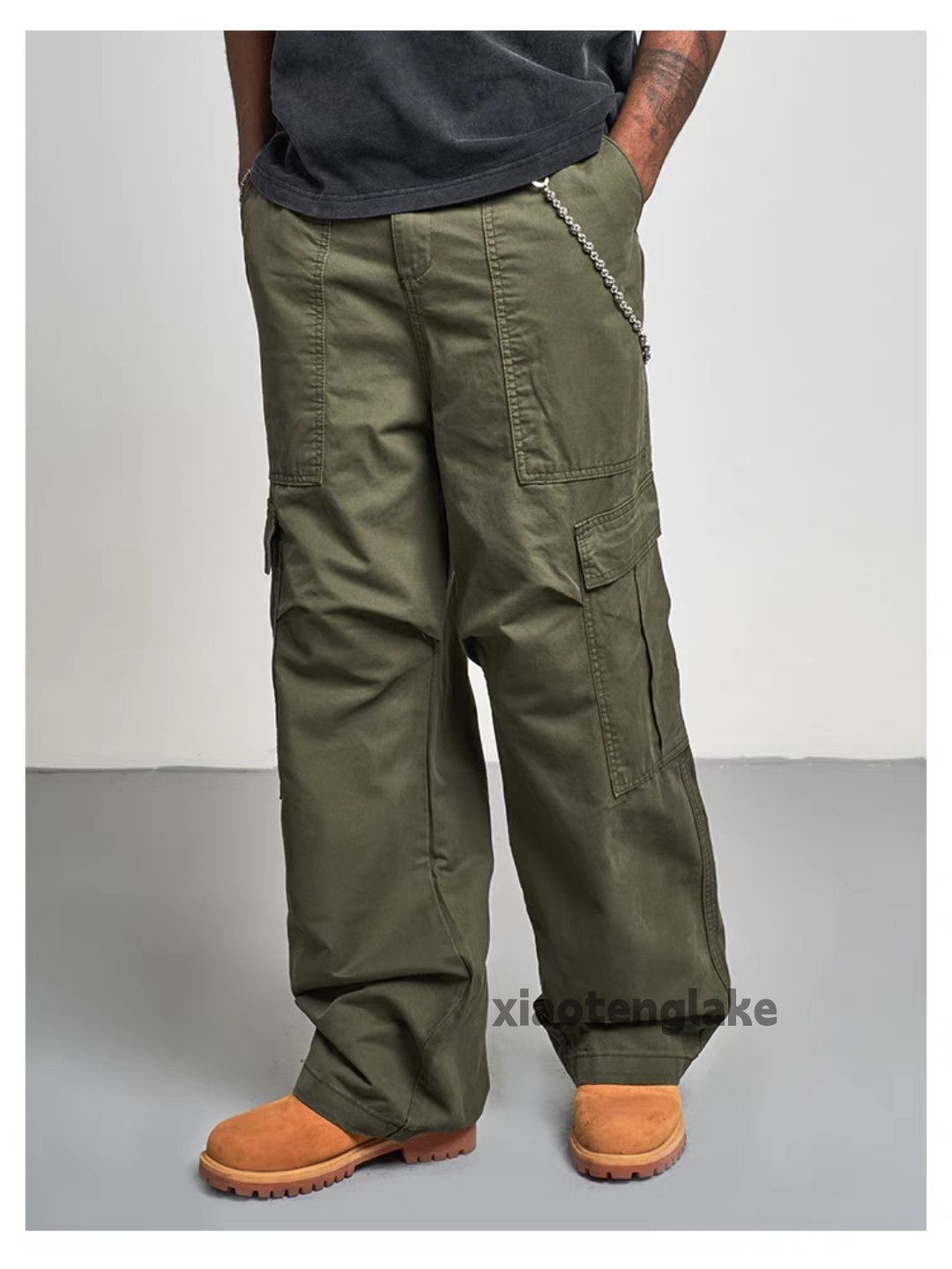 Designer × Japanese Brand × Vintage utility military loose baggy skate hiphop cargo pants Size US 32 / EU 48 - 5 Thumbnail