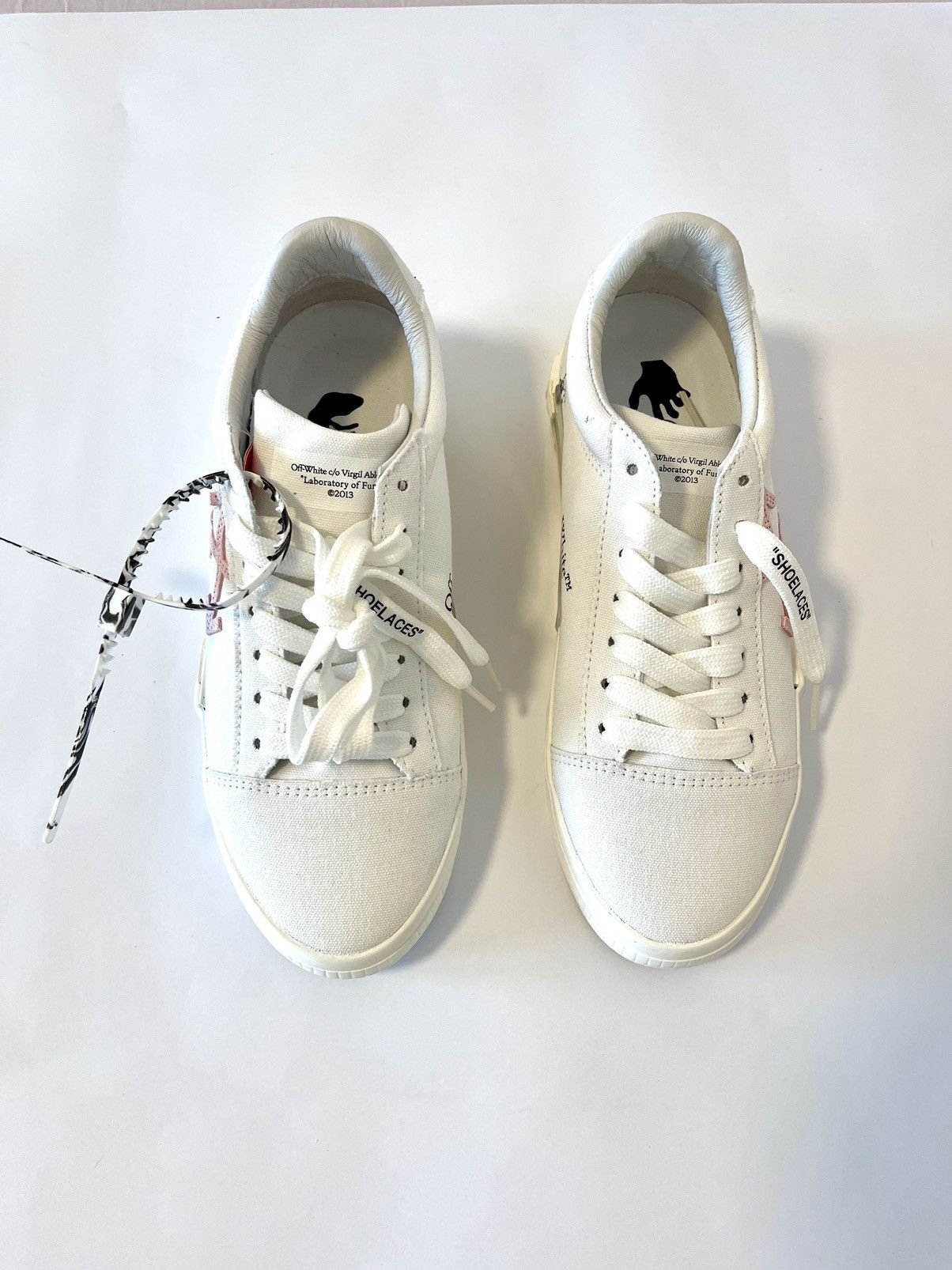 Off-White OFF-WHITE Vulc Low Eco Canvas White Pink FW21 Size US 10 / IT 40 - 4 Thumbnail