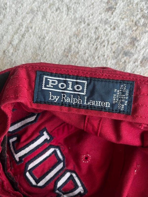 Polo Ralph Lauren Polo Ralph Lauren One Size Spell Out Red Navy Black Cap Hat Size ONE SIZE - 5 Thumbnail