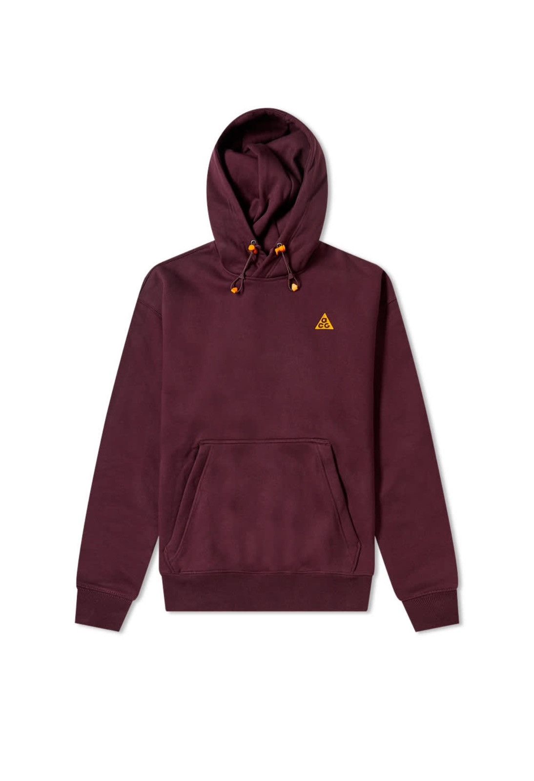 🔥Nike ACG Pullover Fleece Hoodie Deep Burgundy Clay Orange - Main Image