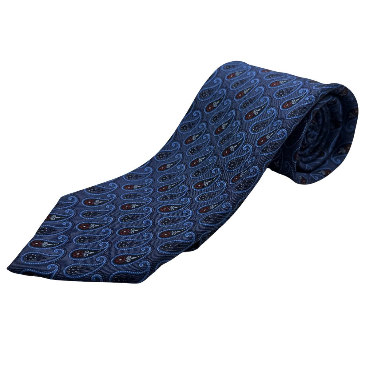 Ermenegildo Zegna Ermenegildo Zegna Silk Tie, Blue, Made in Italy, Like New Size ONE SIZE - 1 Thumbnail