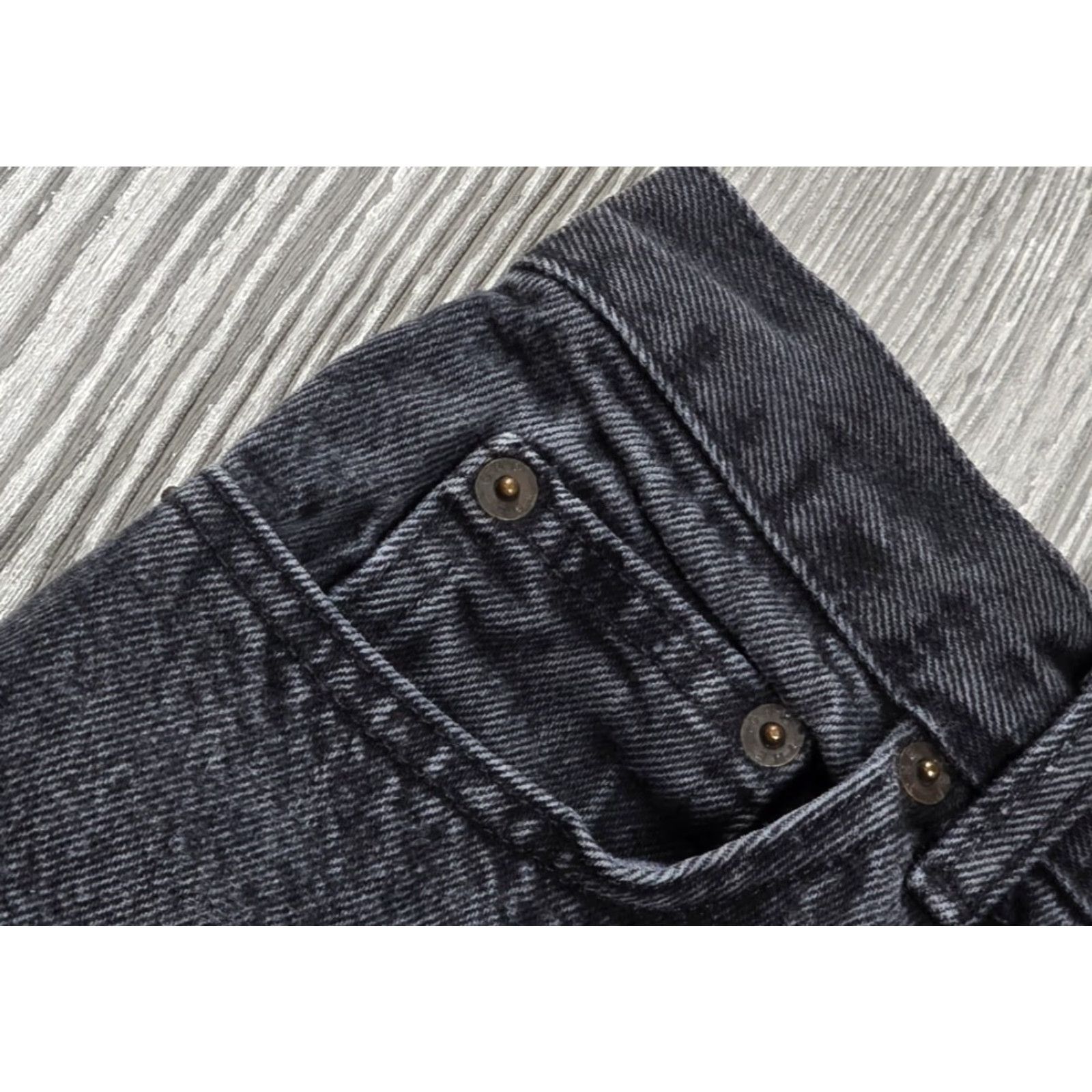 Gap Gap Jeans 27x31 Slim High Rise Black Stonewash 90s Mom Jeans 8 Long USA Womens Size 30" / US 8 / IT 44 - 7 Thumbnail