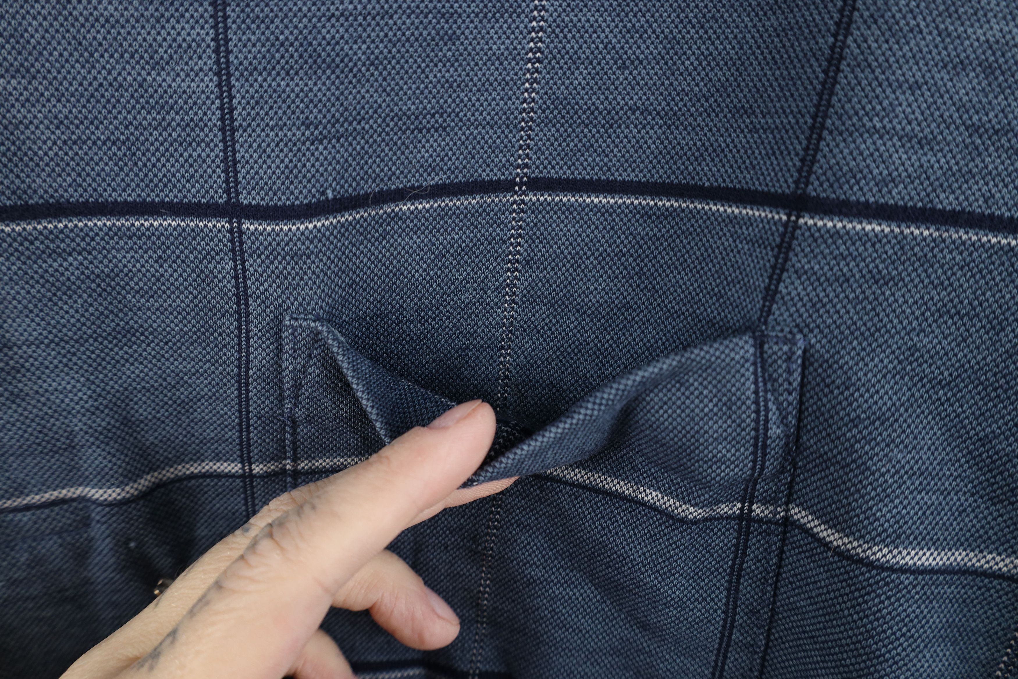 Vintage Vintage 90s Streetwear Knit Collared Long Sleeve Polo Plaid Size US M / EU 48-50 / 2 - 4 Thumbnail