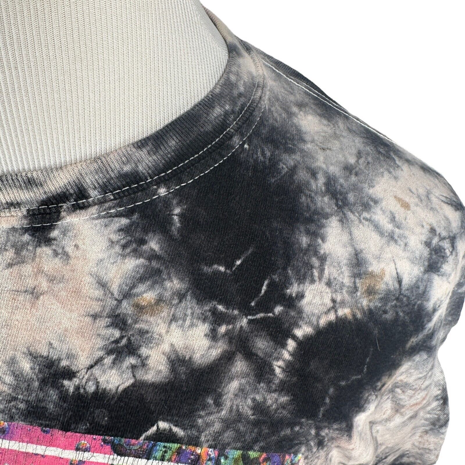 The Unbranded Brand Vintage Trippy T-Shirt M Black Hippie Tie Dye Graphic Crew Size US M / EU 48-50 / 2 - 6 Thumbnail