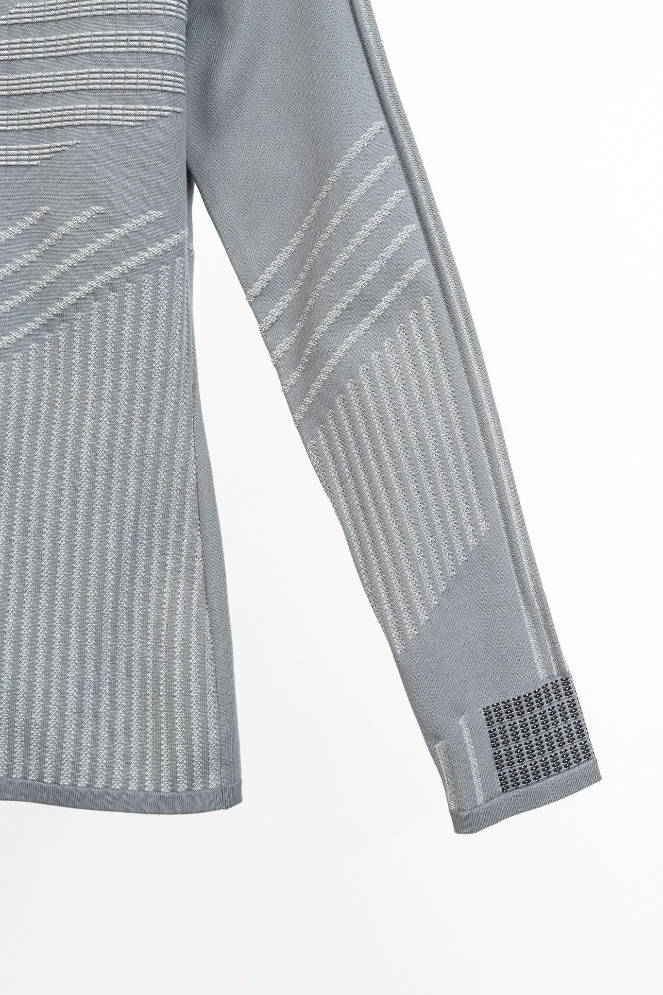 Prada Prada R/18 Runway Embossed Techno Mock-Neck Long-Sleeve Size S / US 4 / IT 40 - 5 Thumbnail