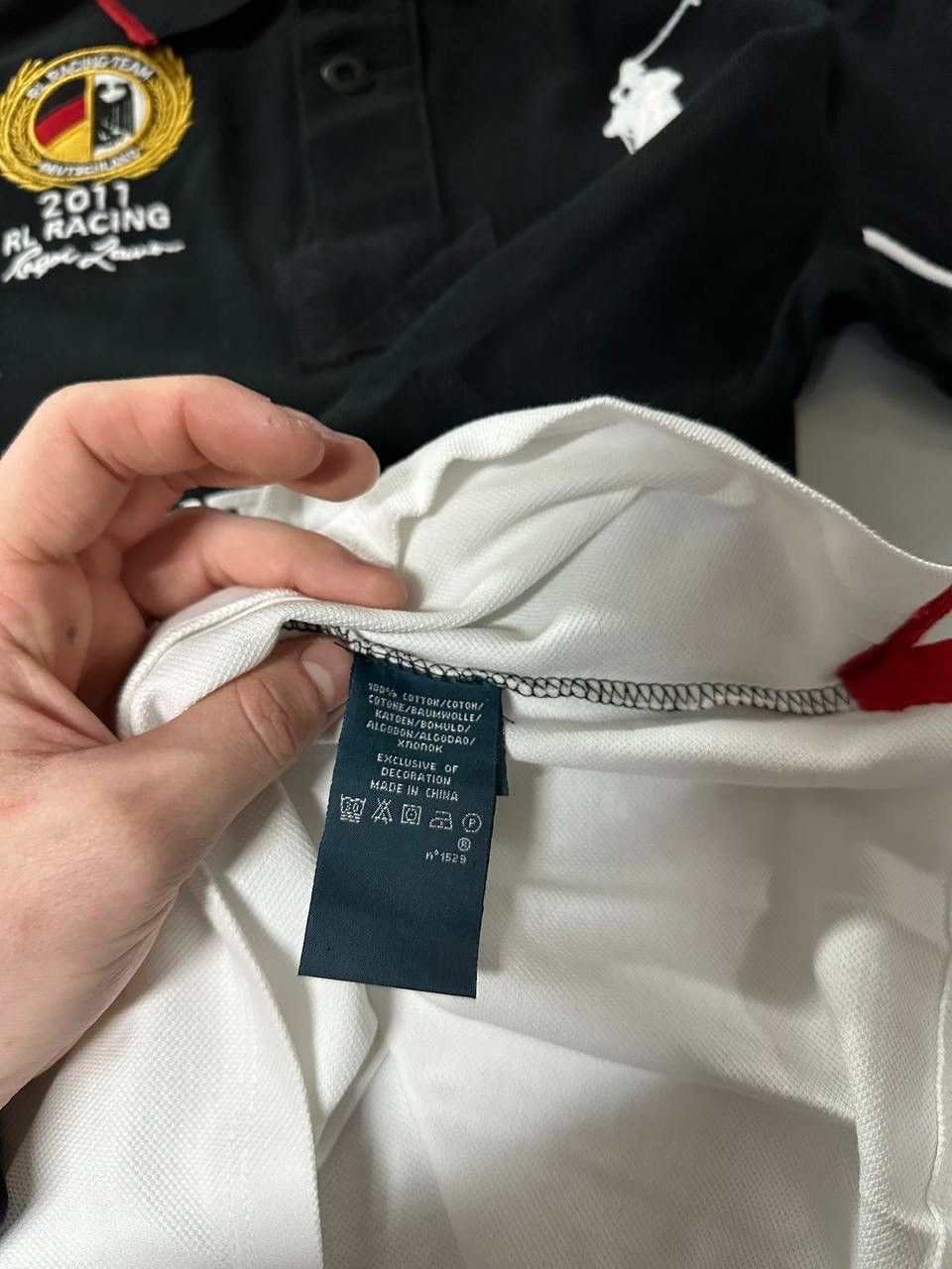 Polo Ralph Lauren × Vintage Vintage Ralph Lauren Deutschland Racing polo Tee Size US S / EU 44-46 / 1 - 7 Thumbnail
