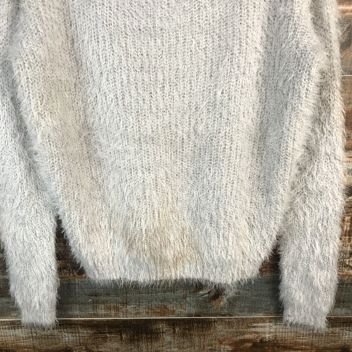 Homespun Knitwear × Japanese Brand DL H&M Grey Mohair shaggy fur Knitwear #C032 Size M / US 6-8 / IT 42-44 - 6 Thumbnail