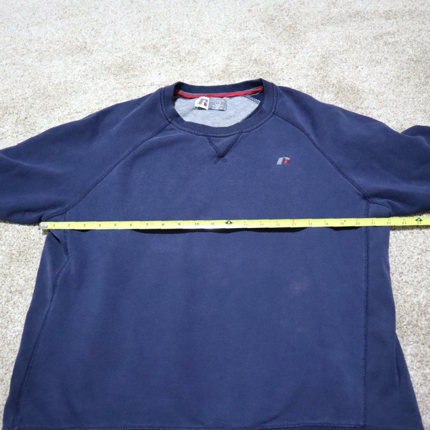 Russell Athletic VINTAGE Russell Athletic Mens Pullover Sweater Crew Neck Long Sleeve Blue USA L Size US L / EU 52-54 / 3 - 5 Thumbnail