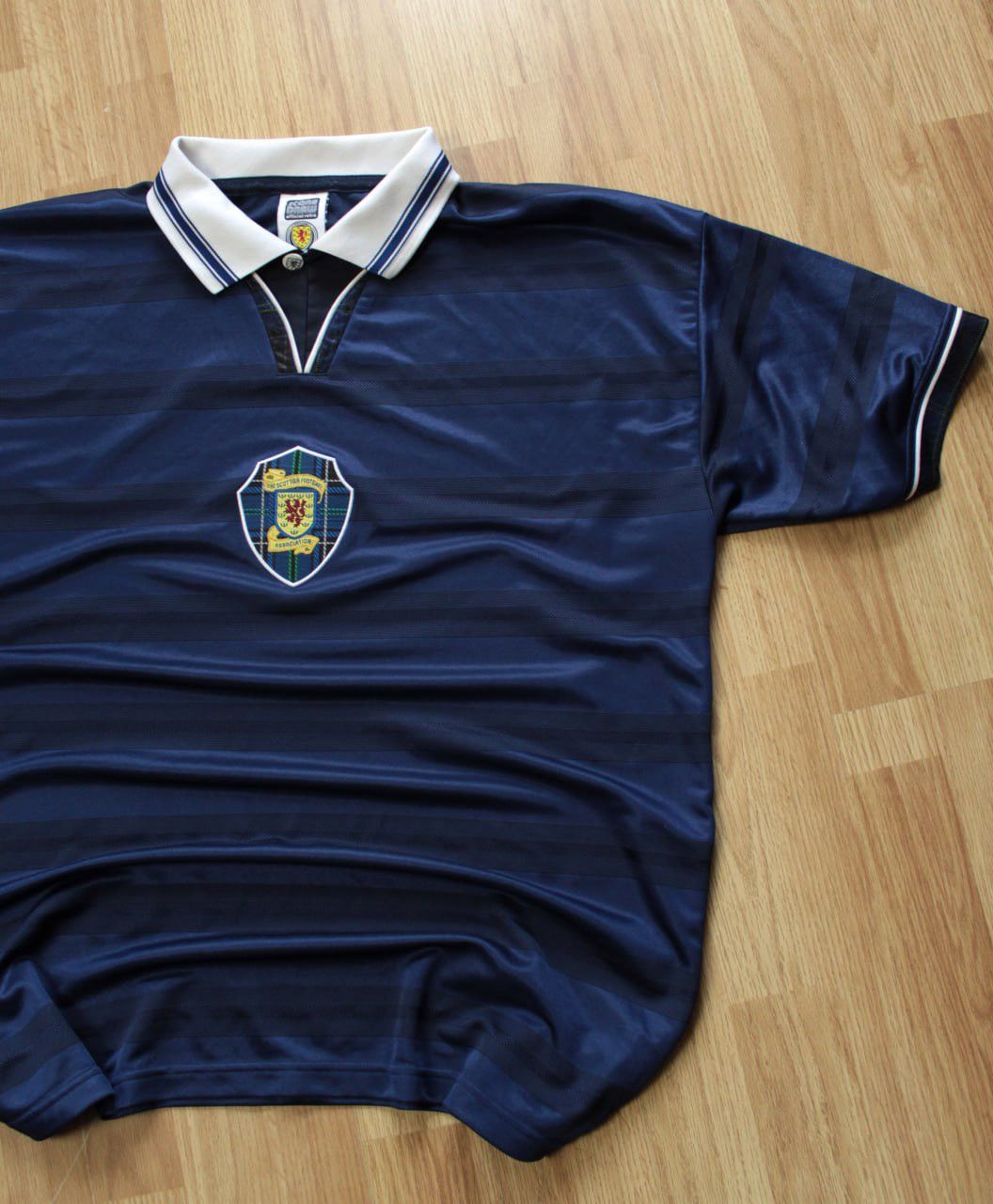 Pringle Of Scotland 🔥 1998 Scotland Retro Football T Shirt Score Draw Jersey Size US XXL / EU 58 / 5 - 2 Thumbnail