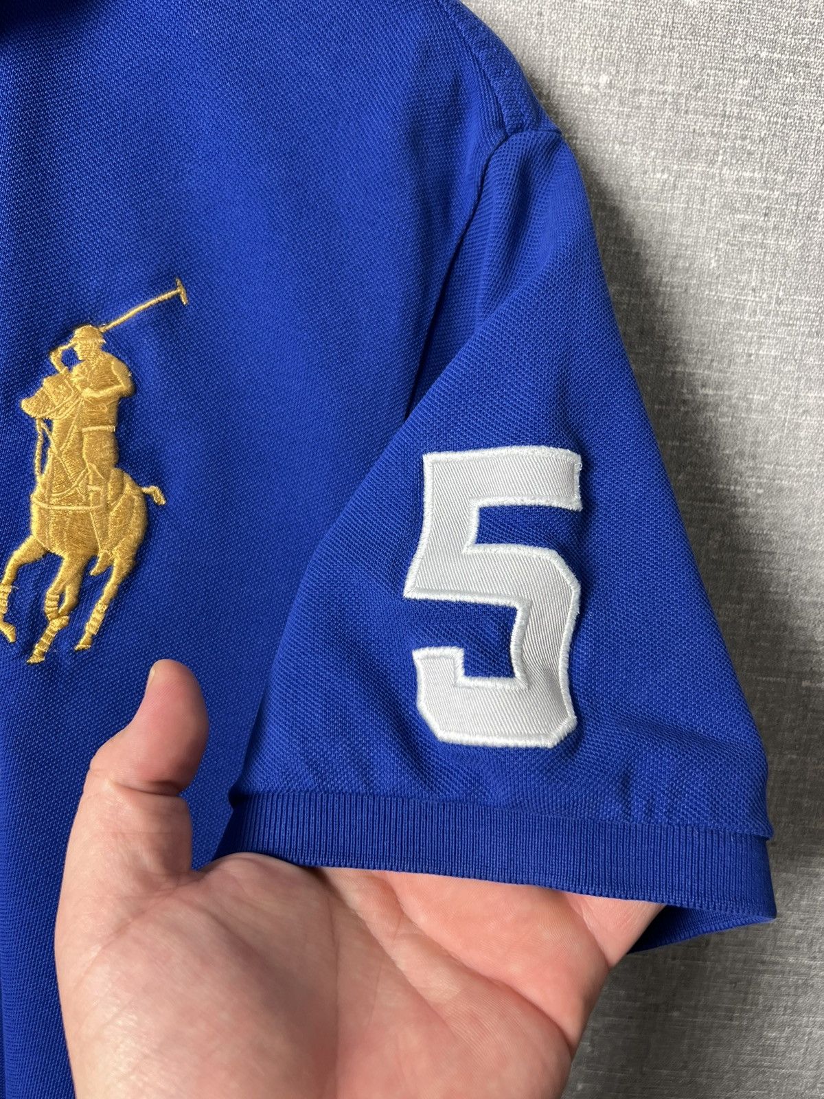 Polo Ralph Lauren × Vintage Polo Ralph Lauren Paris #3 Big Logo Polo Shirt Size US L / EU 52-54 / 3 - 4 Thumbnail