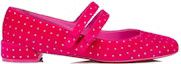 Christian Louboutin o1s1wg110225 Velour Round Slip On in Pink Size US 6 / IT 36 - 3 Thumbnail