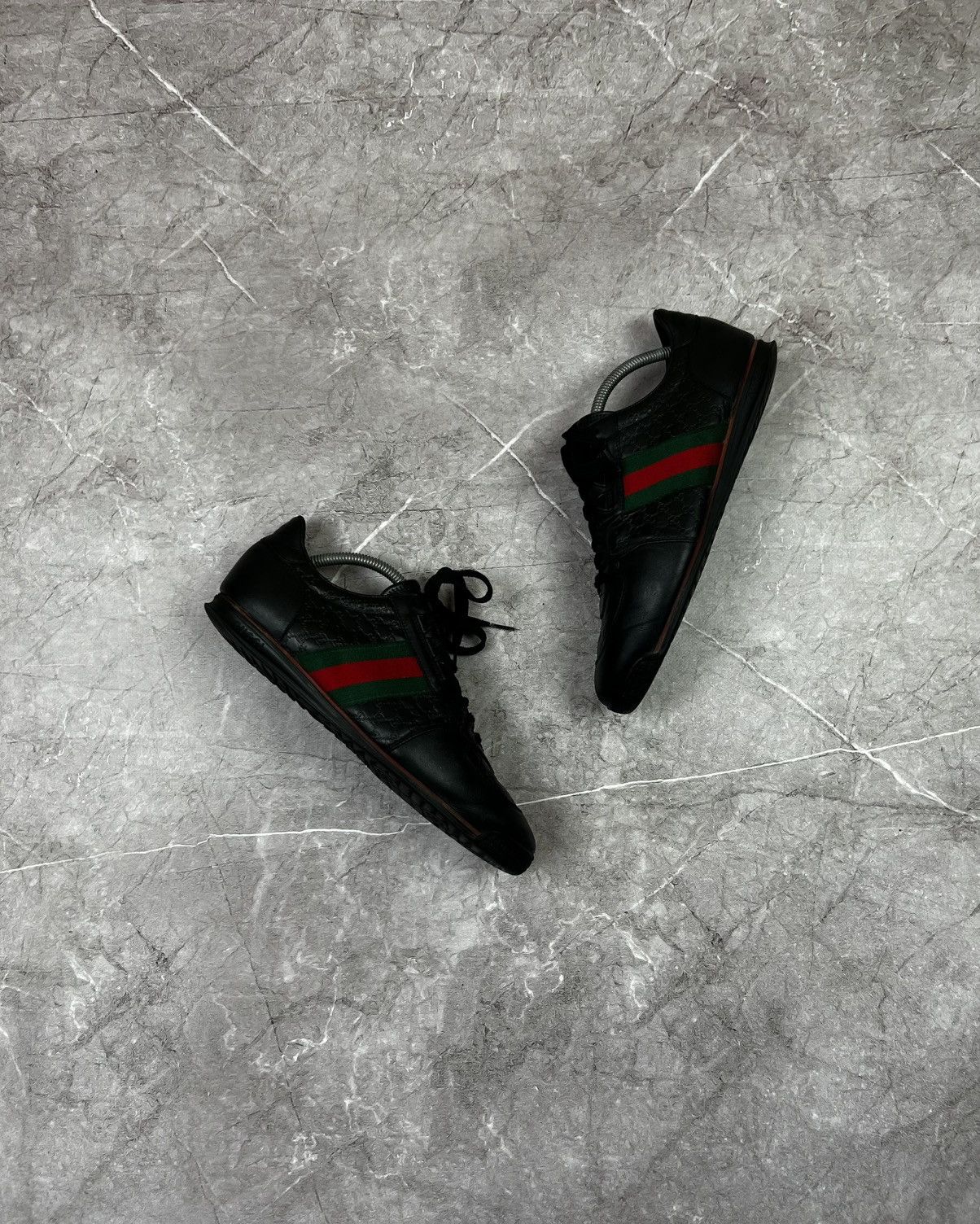 Gucci Gucci monogram leather sneakers Size US 8 / EU 41 - 1 Thumbnail