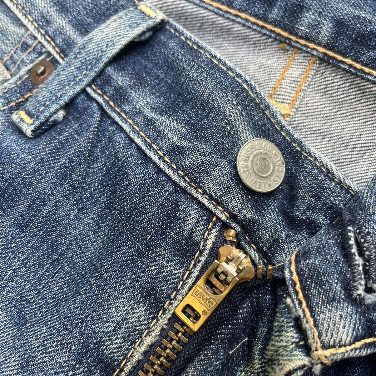 Levi's Vintage Levis 503 Redline Distressed Jeans Rusty Wash Denim Size US 31 - 8 Thumbnail