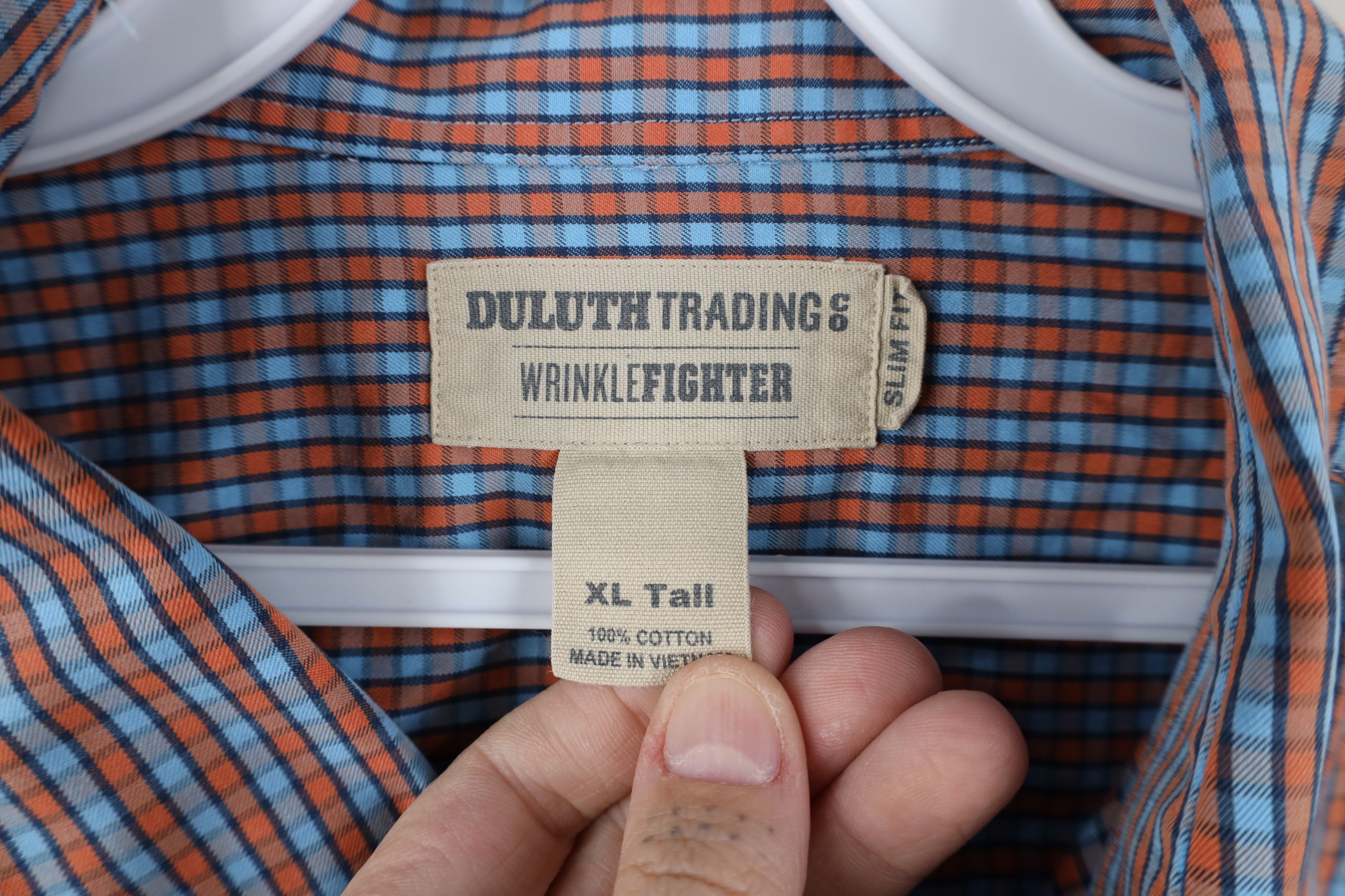 Duluth Trading Company × Vintage Duluth Trading Co Slim Fit Collared Button Down Shirt Size US XL / EU 56 / 4 - 6 Thumbnail