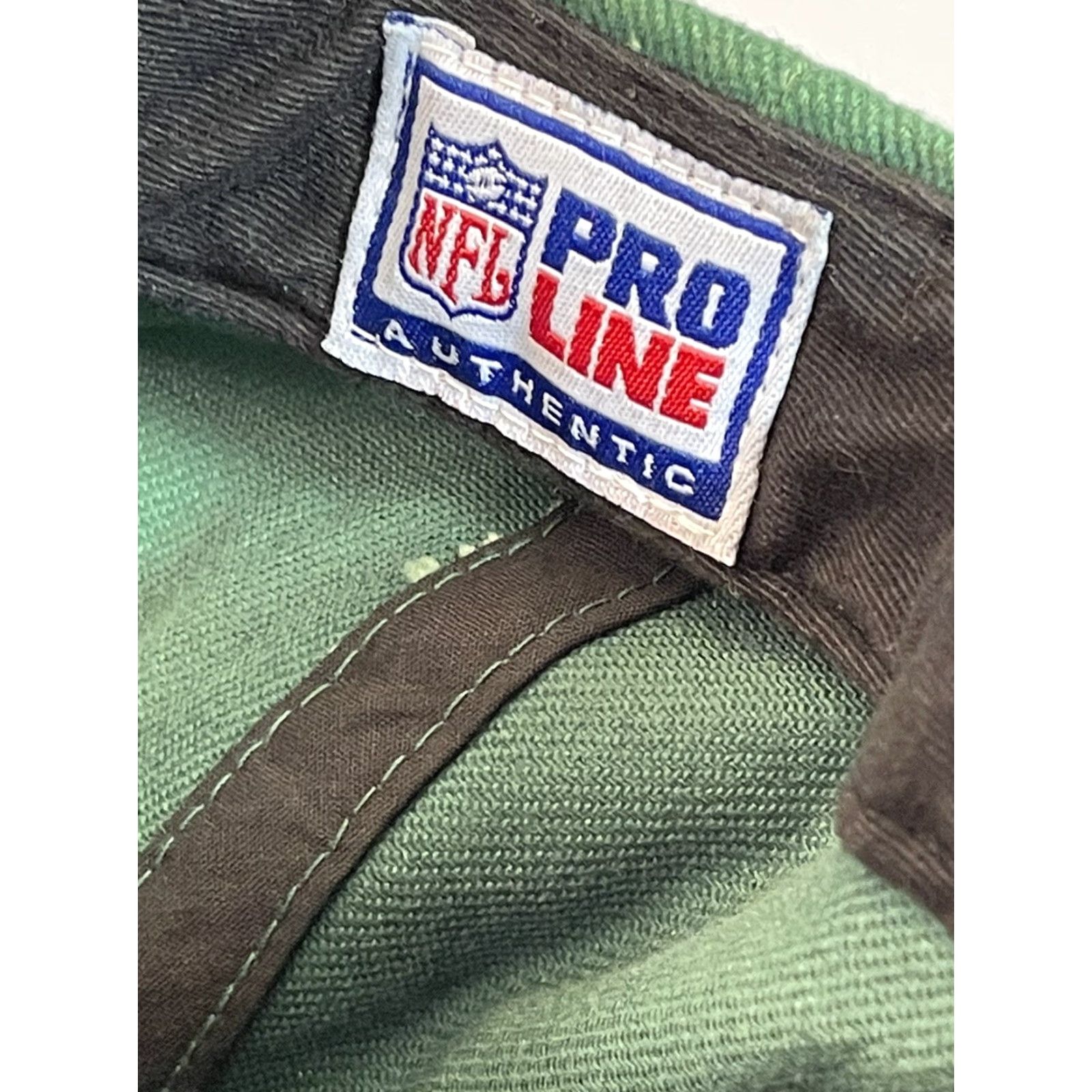Nike VINTAGE Nike Mens Pro Line 90s Green Bay Packers Hat Cap Strap Back Football Baseball Cap Adjustable Green Mens 90s Size ONE SIZE - 3 Thumbnail