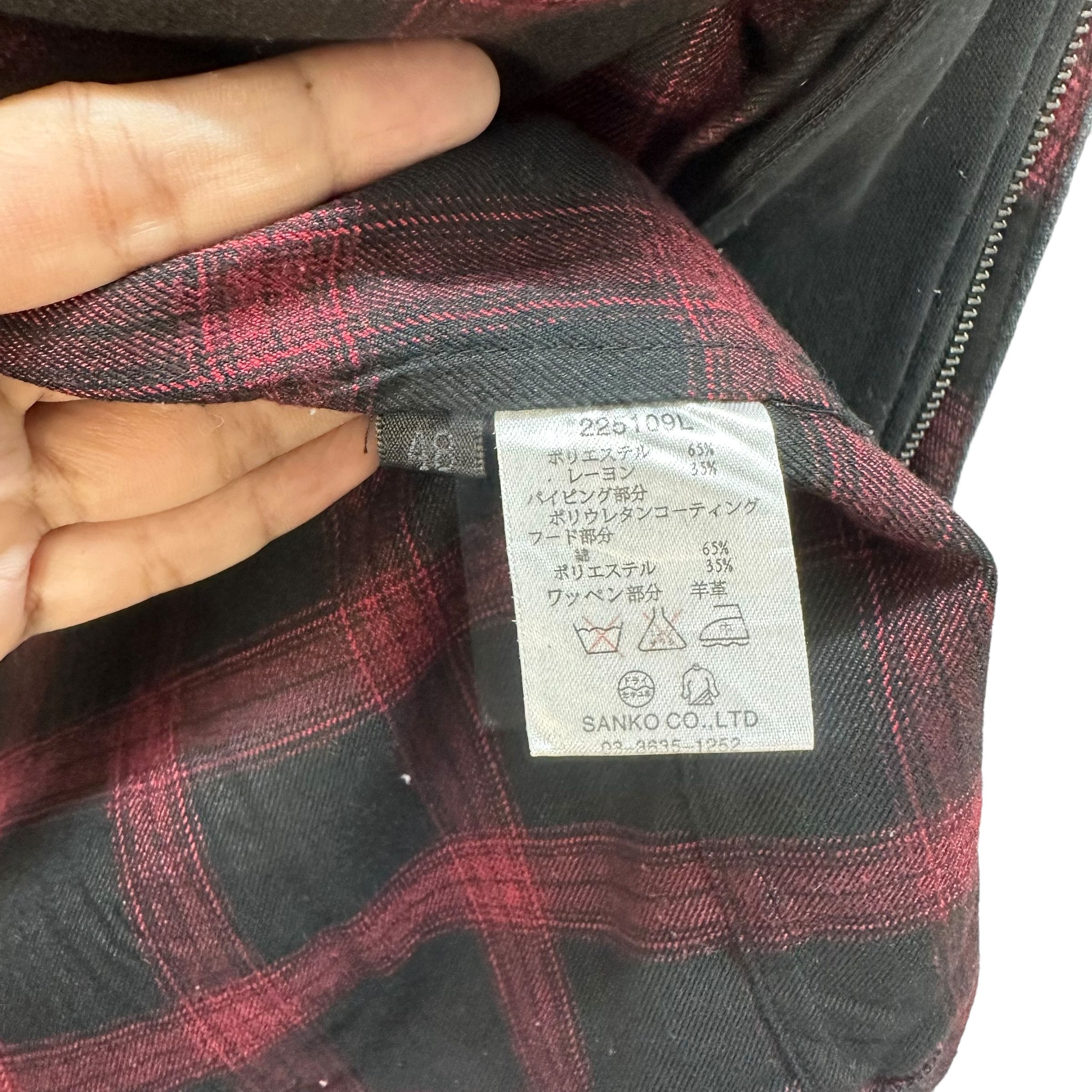 Japanese Brand LUV MAISON TARTAN DOUBLE LAYER HOODIE JACKET #8911-038 Size US M / EU 48-50 / 2 - 11 Thumbnail