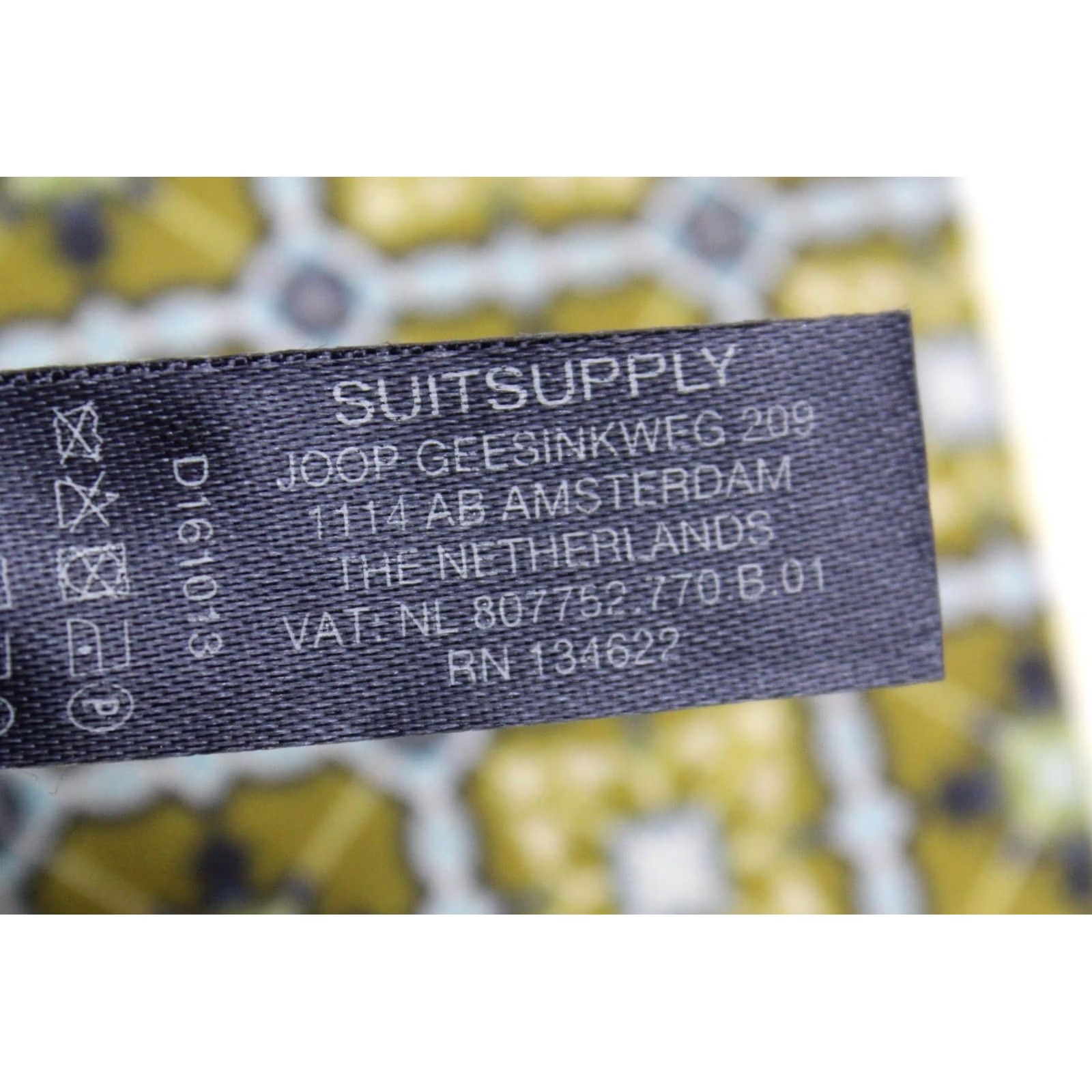 Suitsupply Suitsupply Tie Men's 153 X 8 CM Linen Patterned Tied Pointed Long Size ONE SIZE - 5 Thumbnail