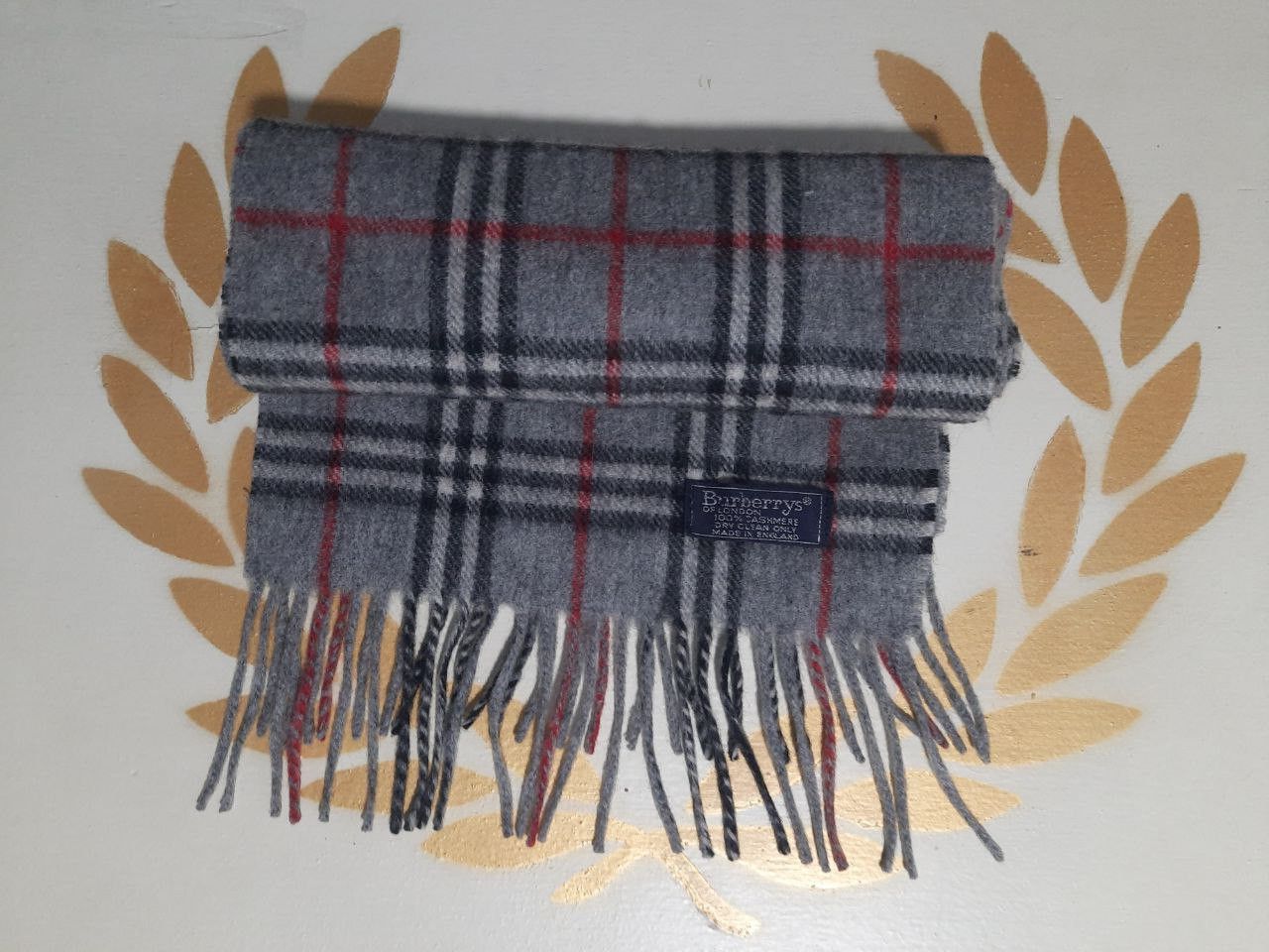 Burberry Burberrys Checkered Scarf Vintage Size ONE SIZE - 10 Thumbnail